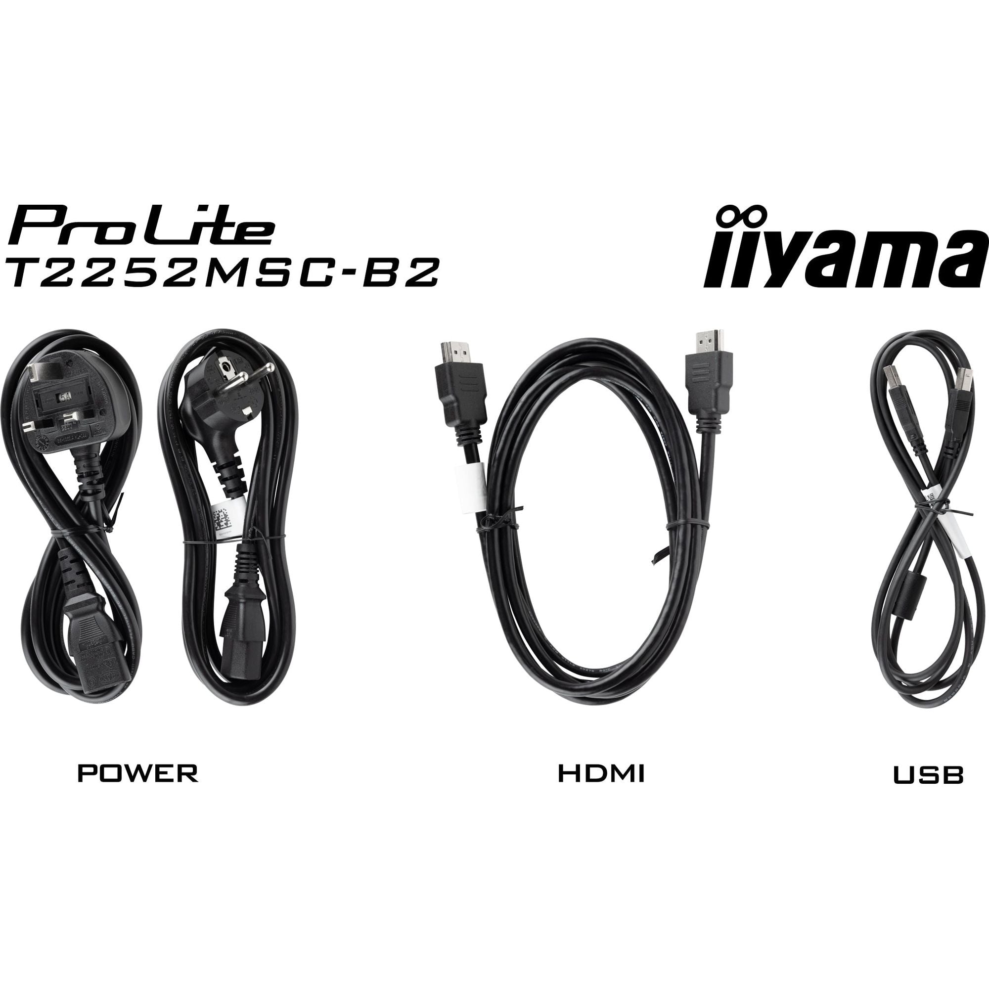iiyama ProLite T2252MSC-B2 21.5” P-CAP 10pt IPS Touch Screen and Edge-to-Edge Glass