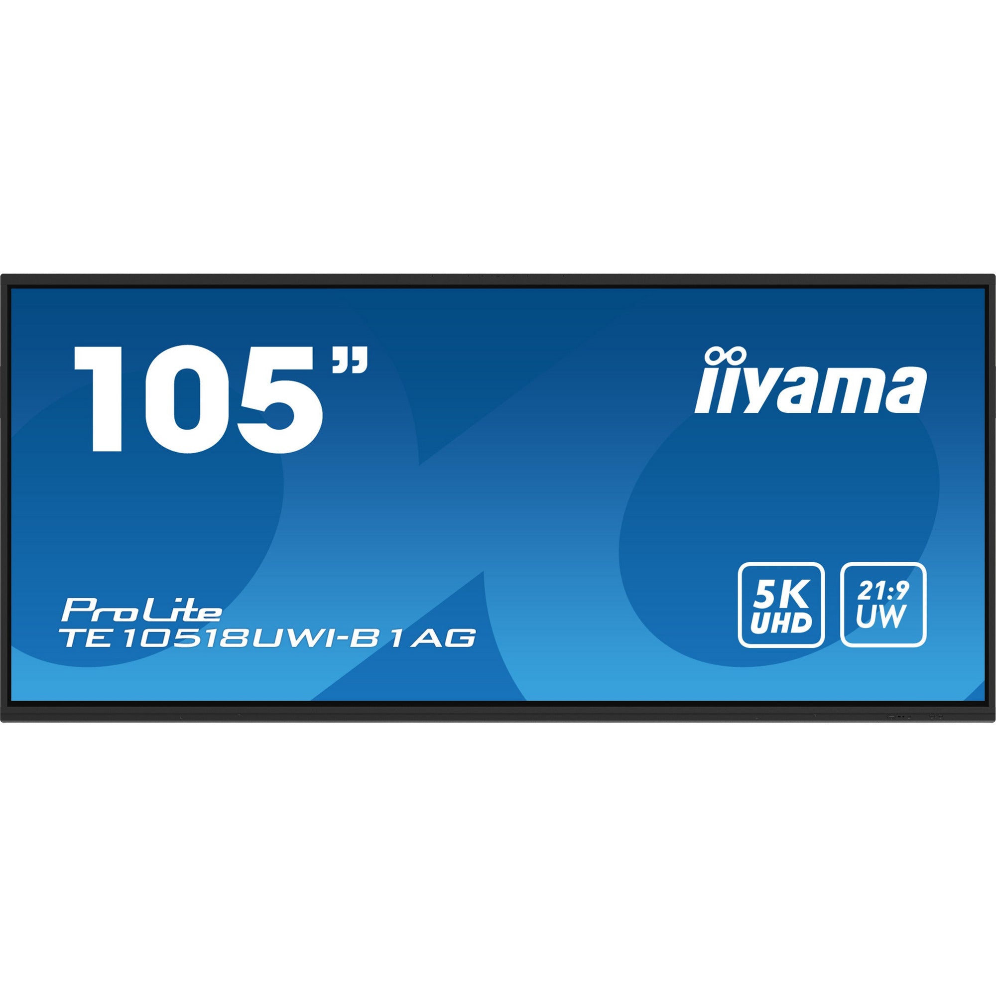 Iiyama ProLite TE10518UWI-B1AG 105" PureTouch-IR+ Touch Screen 4K 24/7 Large Format Display with Android, Wifi & USB-C