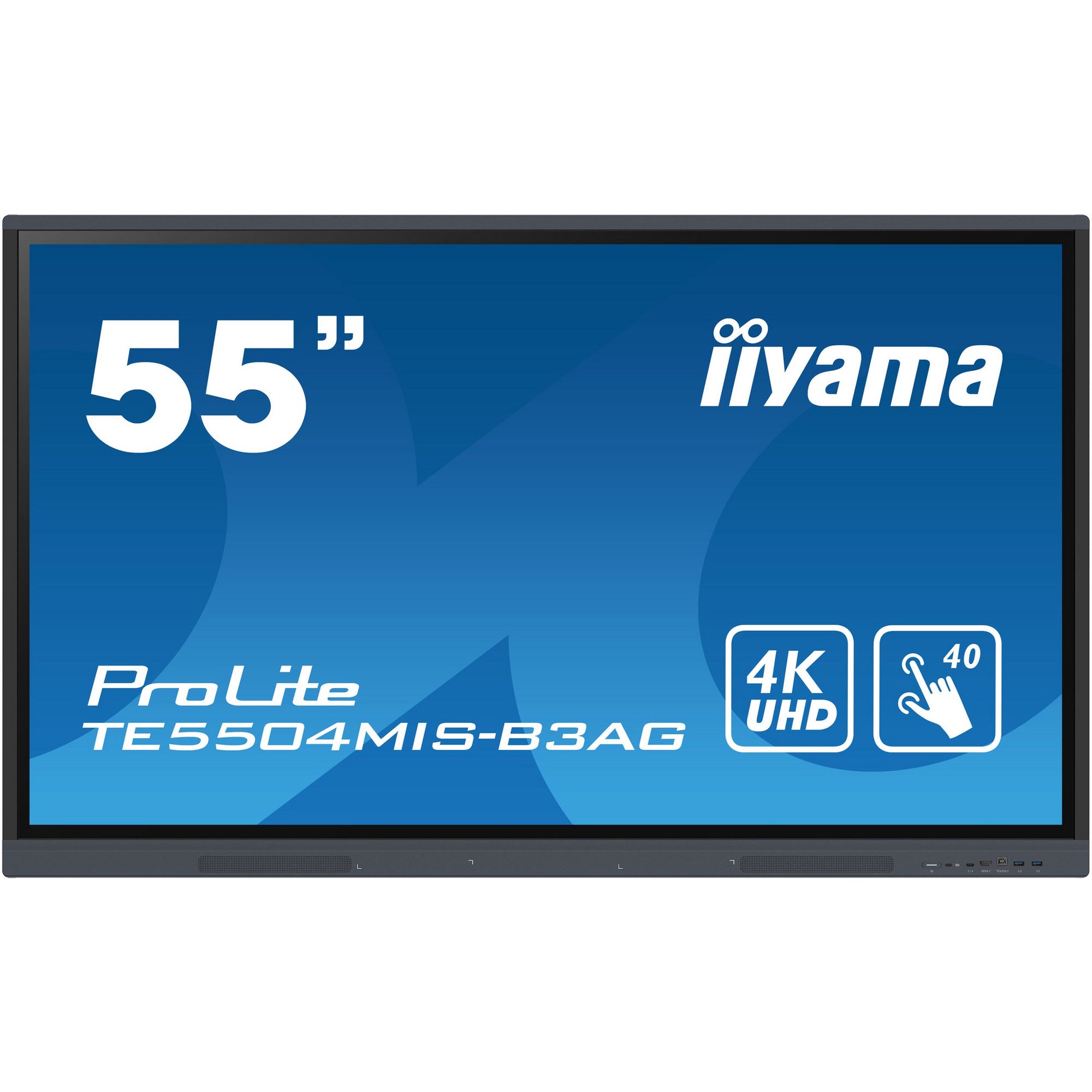 Iiyama ProLite TE5504MIS-B3AG 55’’ Interactive 4K UHD LCD Touchscreen with Integrated Whiteboard Software