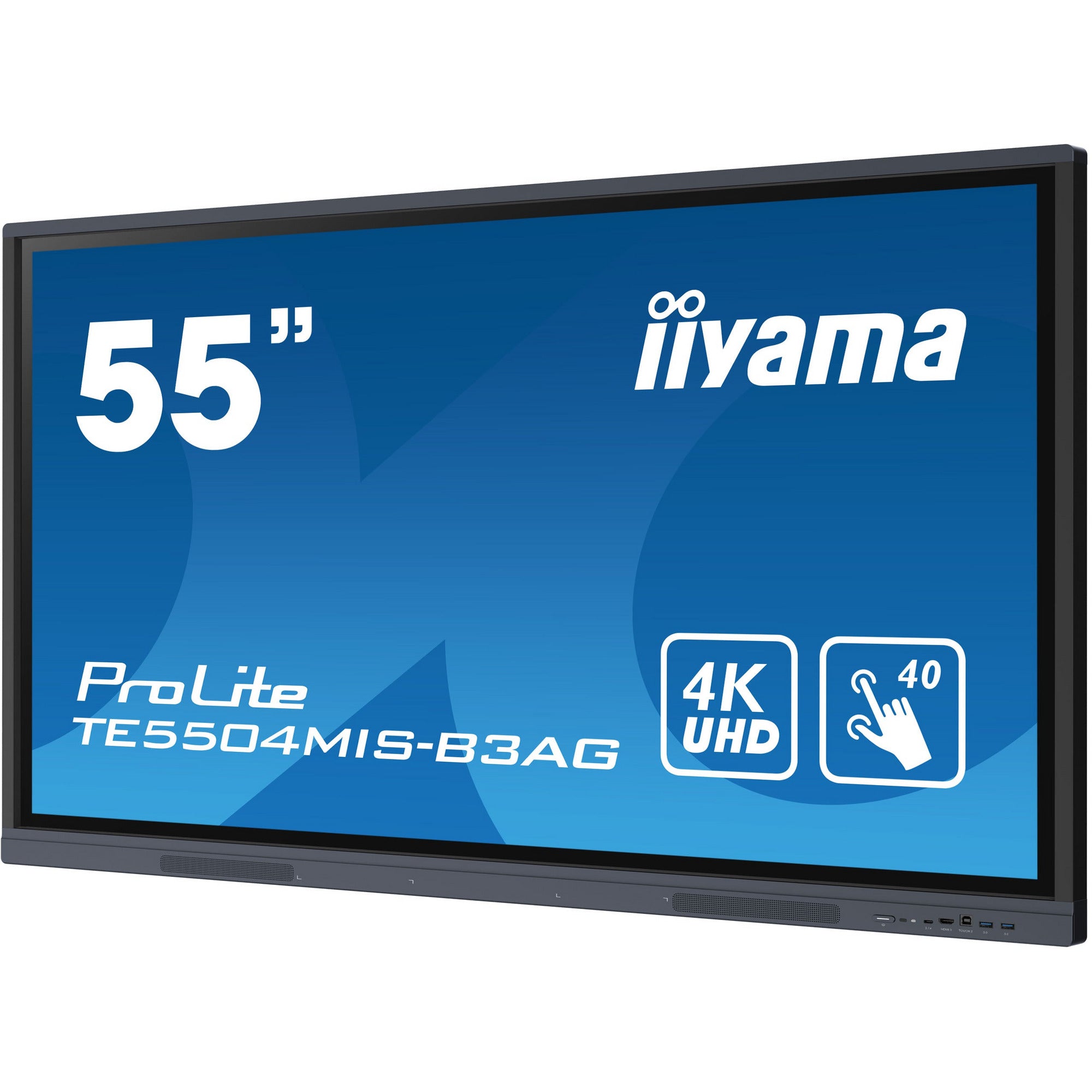 Iiyama ProLite TE5504MIS-B3AG 55’’ Interactive 4K UHD LCD Touchscreen with Integrated Whiteboard Software