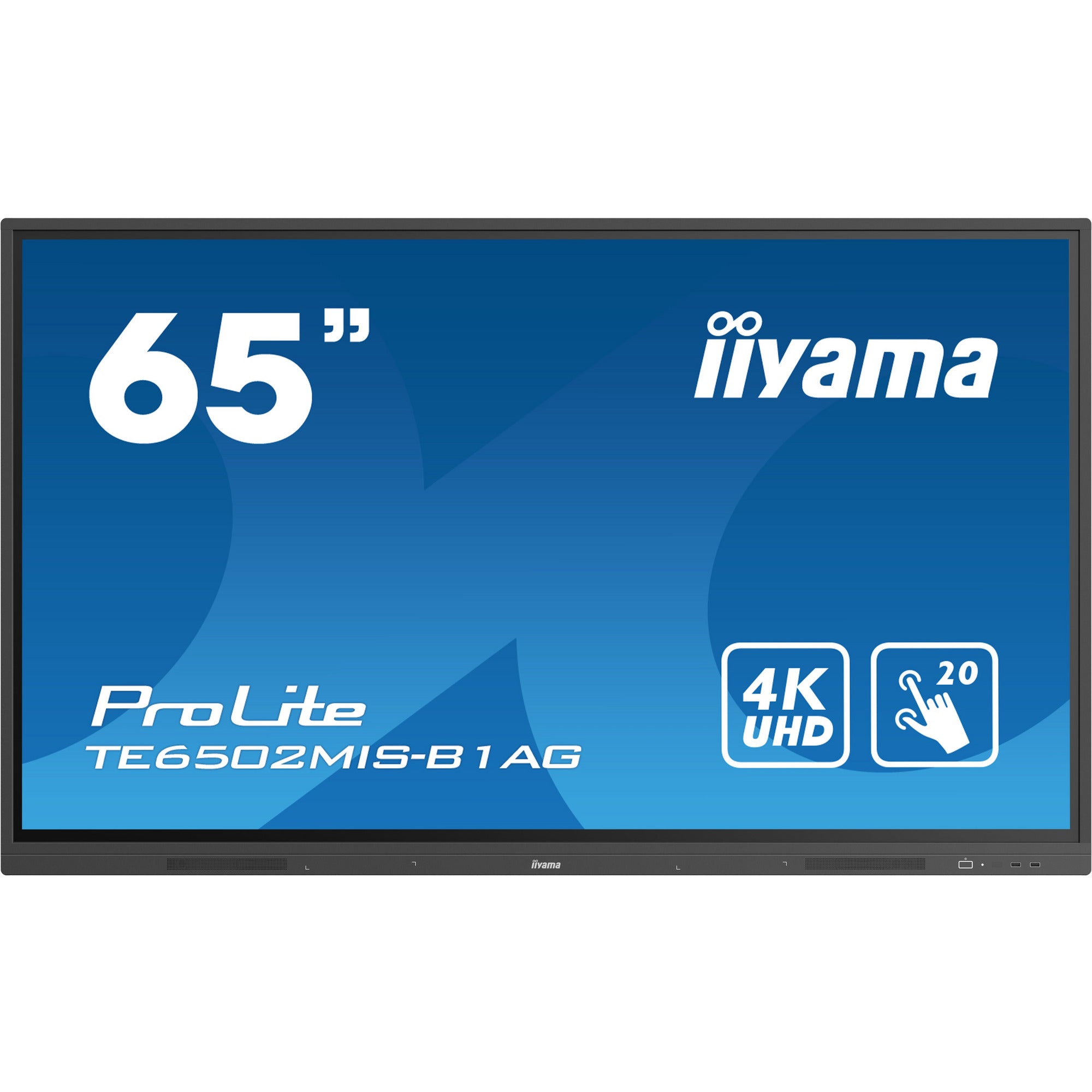 Iiyama ProLite TE6502MIS-B1AG 65’’ Interactive 4K UHD LCD Touchscreen with Integrated Whiteboard Software