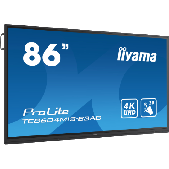 Iiyama ProLite TE8604MIS-B3AG 86" Interactive 4K UHD LCD Touchscreen with Integrated Whiteboard Software