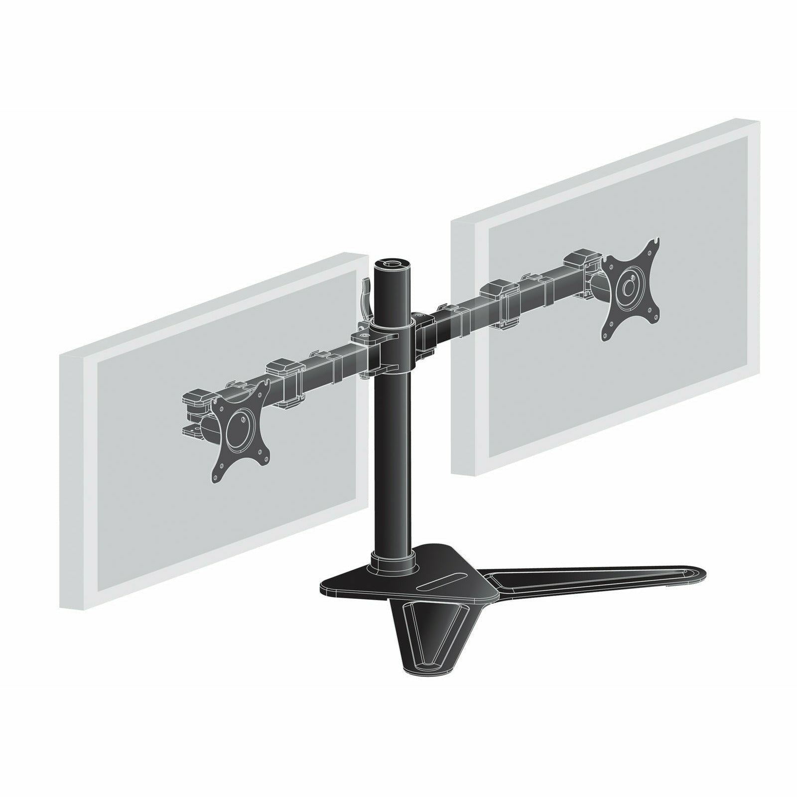 iiyama ProLite DS1002D-B1 Dual Screen Desk Top Stand
