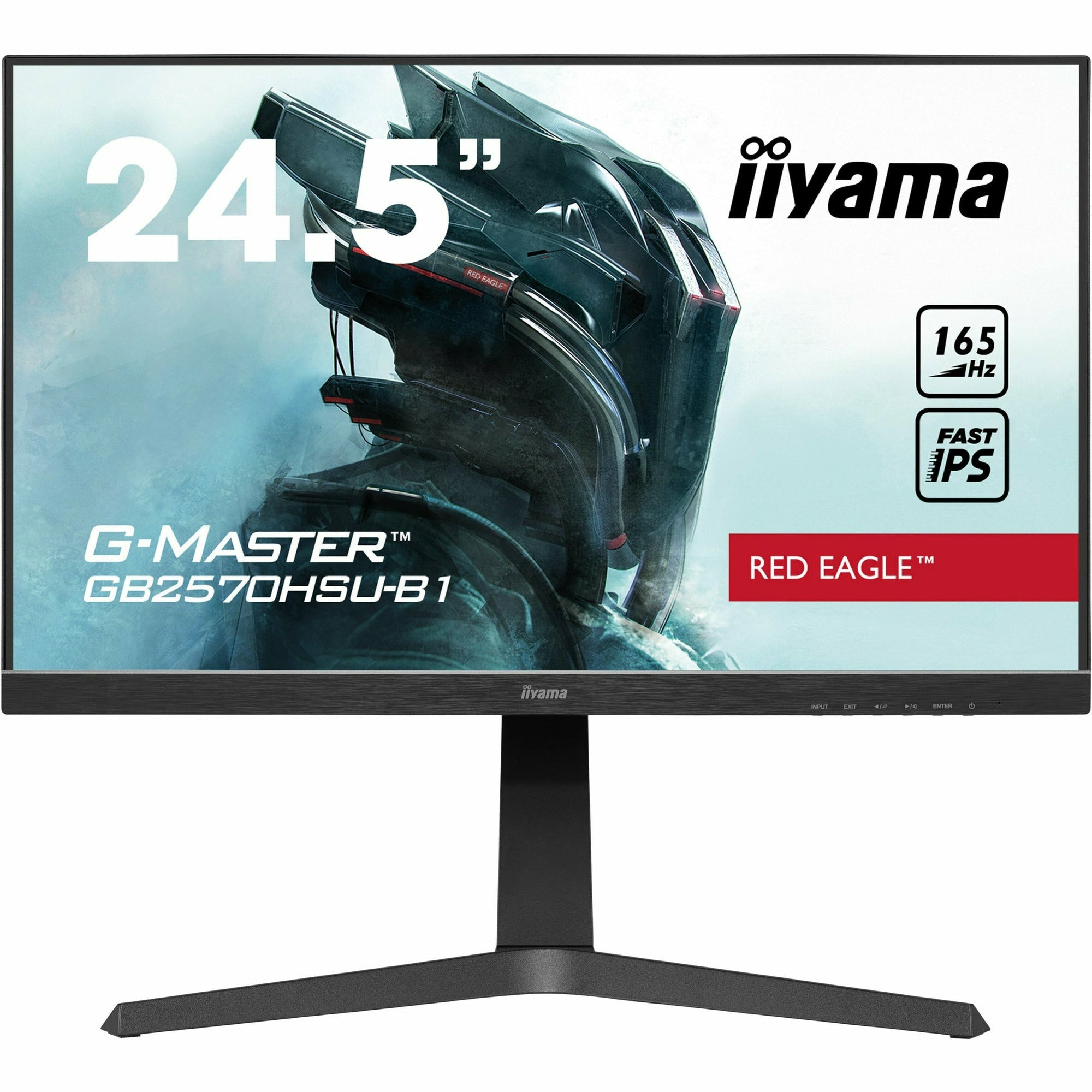 iiyama G-Master GB2570HSU-B1 25" Fast IPS 0.5ms MPRT 165Hz Refresh Gaming Monitor with Height Adjust Stand