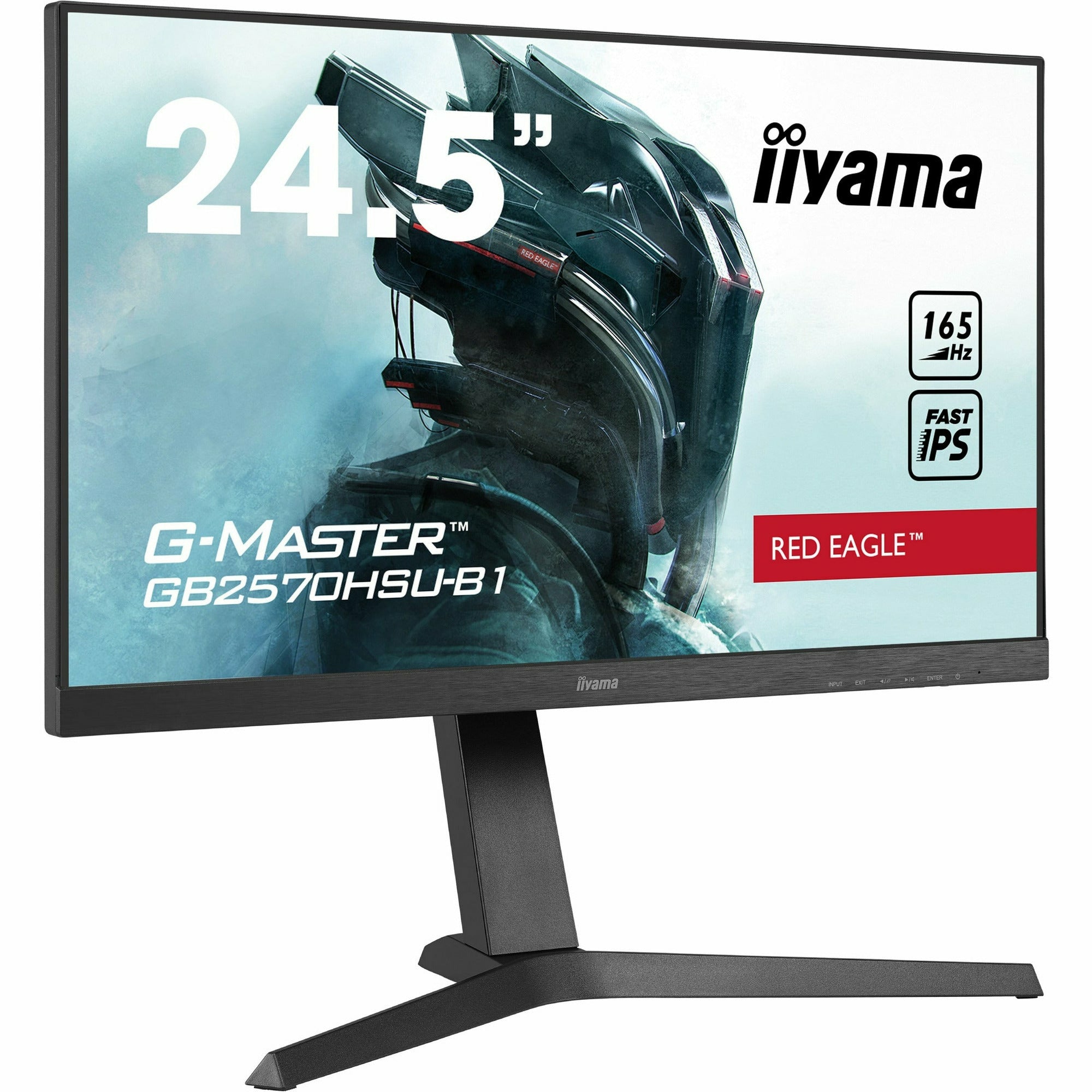 iiyama G-Master GB2570HSU-B1 25" Fast IPS 0.5ms MPRT 165Hz Refresh Gaming Monitor with Height Adjust Stand