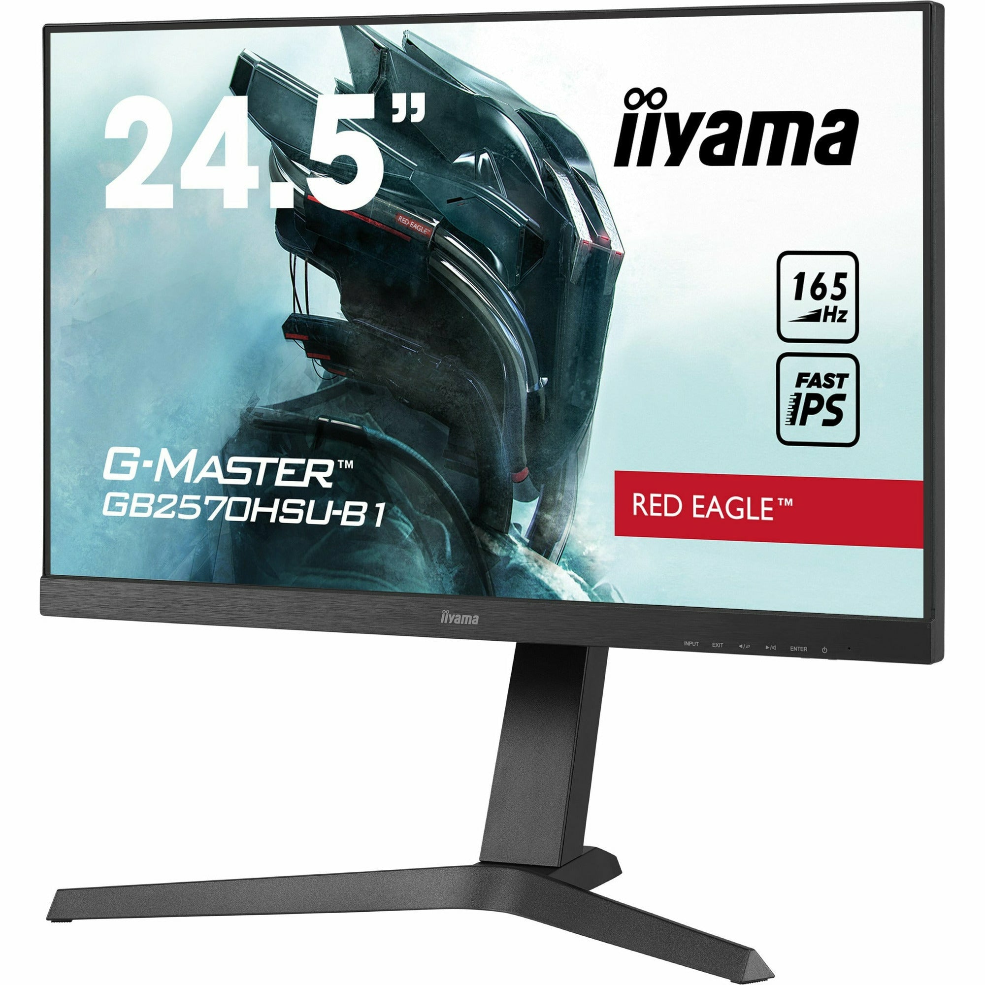 iiyama G-Master GB2570HSU-B1 25" Fast IPS 0.5ms MPRT 165Hz Refresh Gaming Monitor with Height Adjust Stand