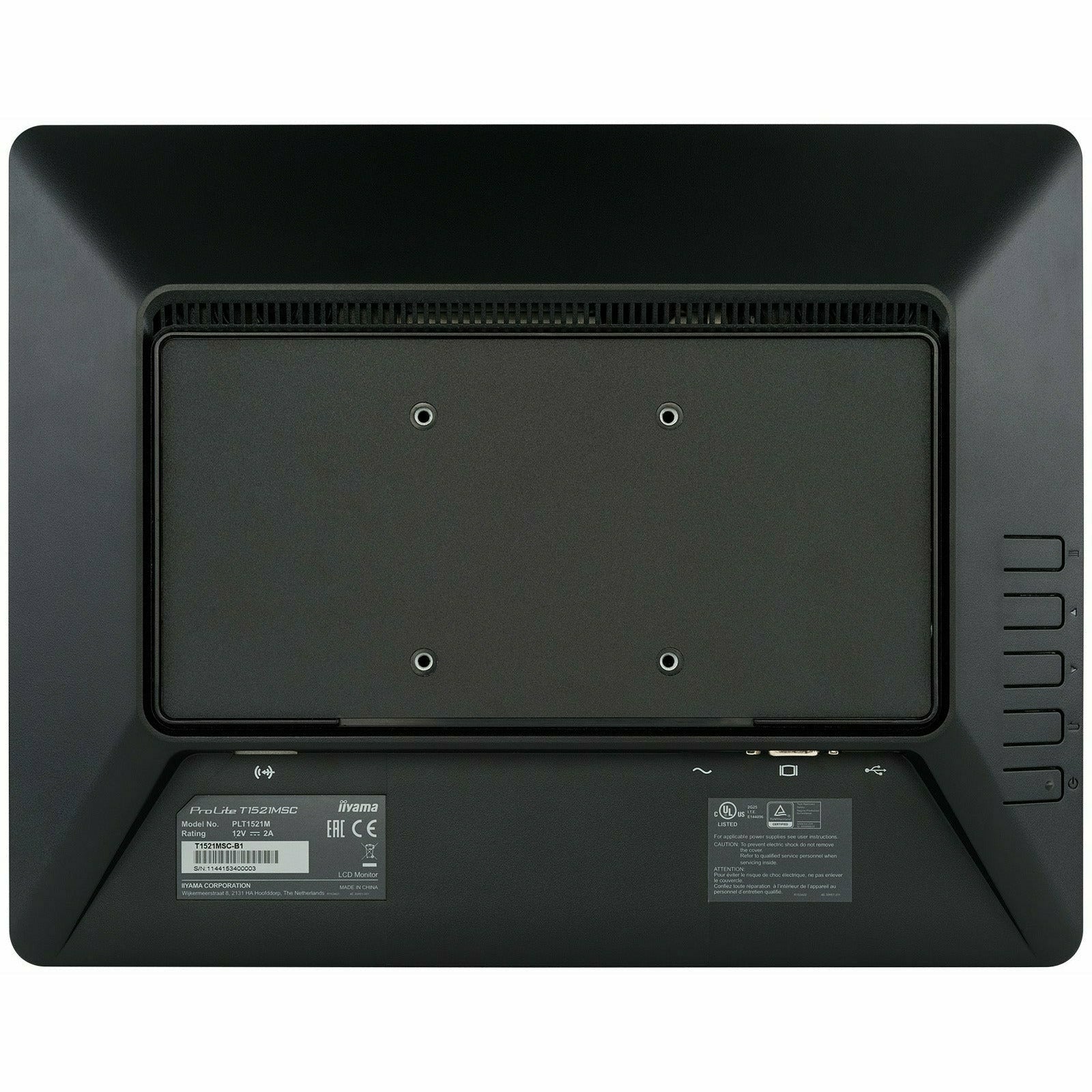 iiyama ProLite T1521MSC-B1 15" Professional Capacitive Touch Screen Display