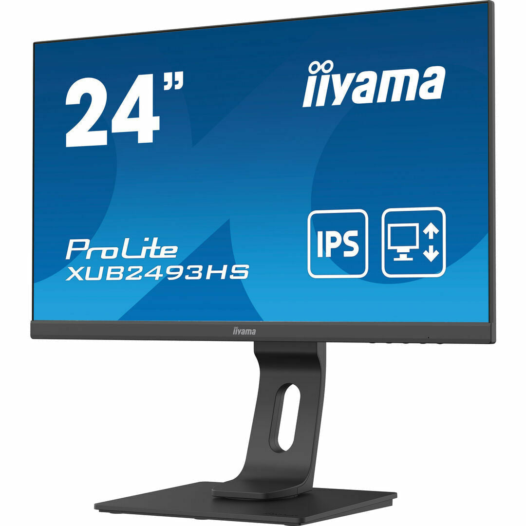 iiyama ProLite XUB2493HS-B5 24" IPS LCD Monitor with Height Adjust Stand