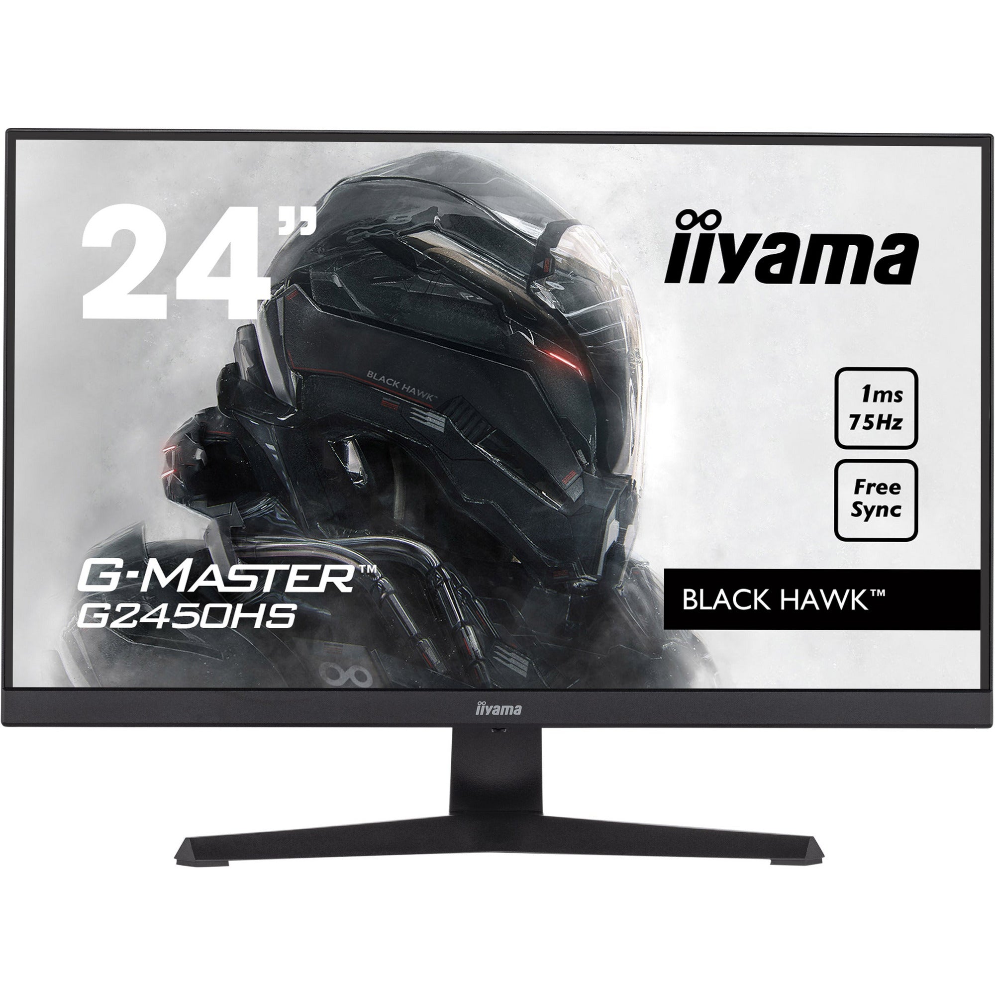 iiyama G-Master G2450HS-B1 24" VA 75Hz 1ms MPRT Black Hawk Gaming Monitor