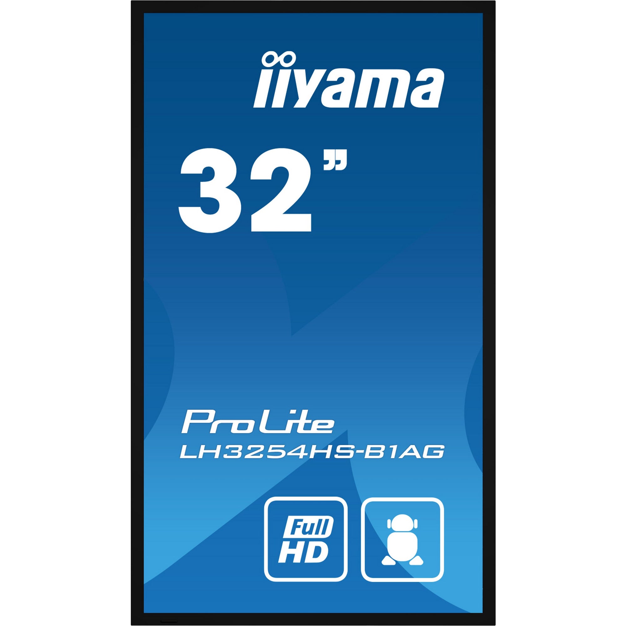 Iiyama ProLite LH3254HS-B1AG 32" Full HD Professional Digital Signage 24/7 Display featuring Android OS and FailOver