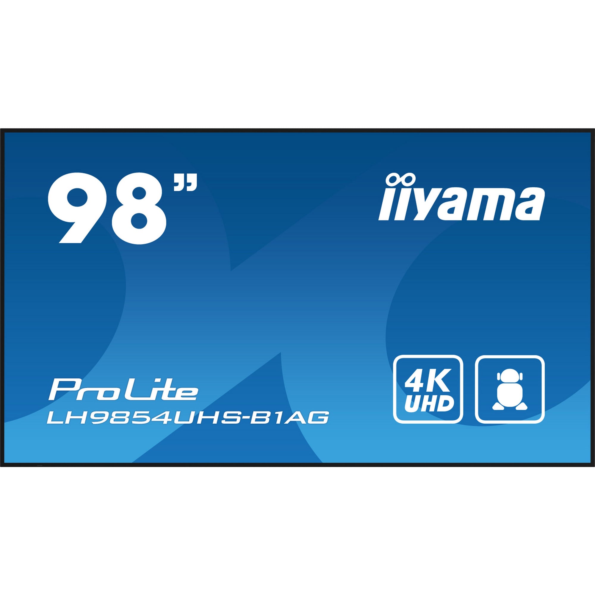iiyama ProLite LH9854UHS-B1AG 98" 24/7 IPS 4K Large Format Monitor with onboard iiSignage2 CMS
