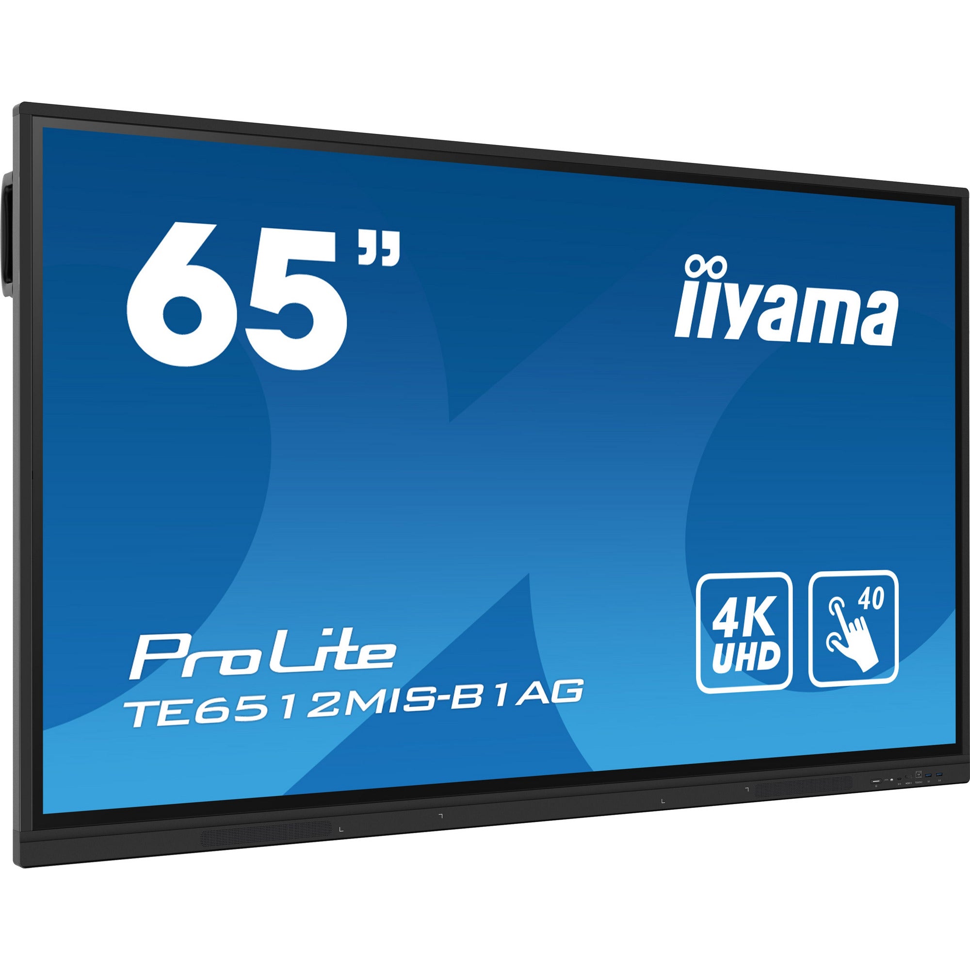 Iiyama ProLite TE6512MIS-B1AG 65" Interactive 4K UHD Touchscreen featuring a 4K interface with User Profiles