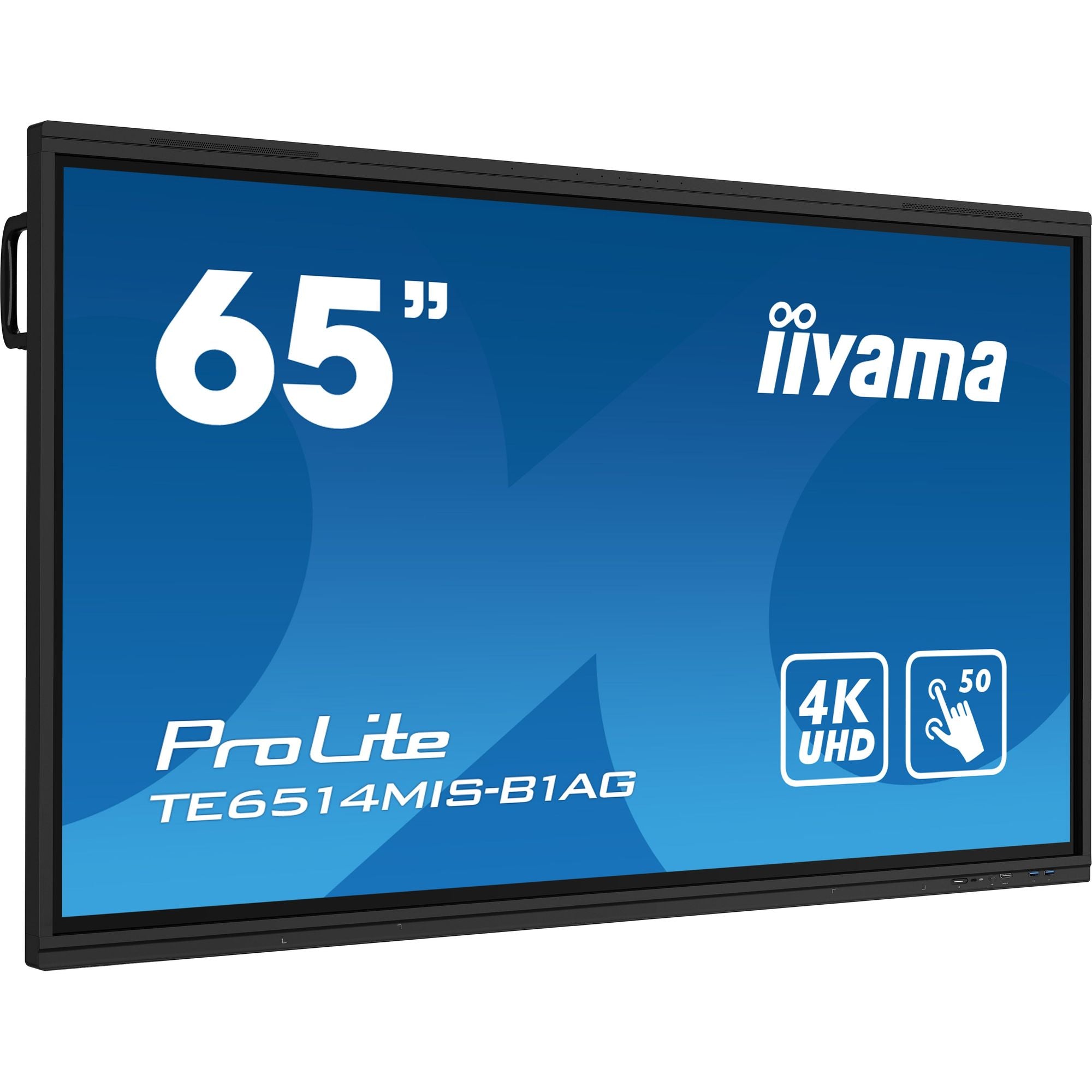 Iiyama ProLite TE6514MIS-B1AG 65" PureTouch-IR+ Touch Screen 4K 24/7 Large Format Display with Android, Wifi & USB-C