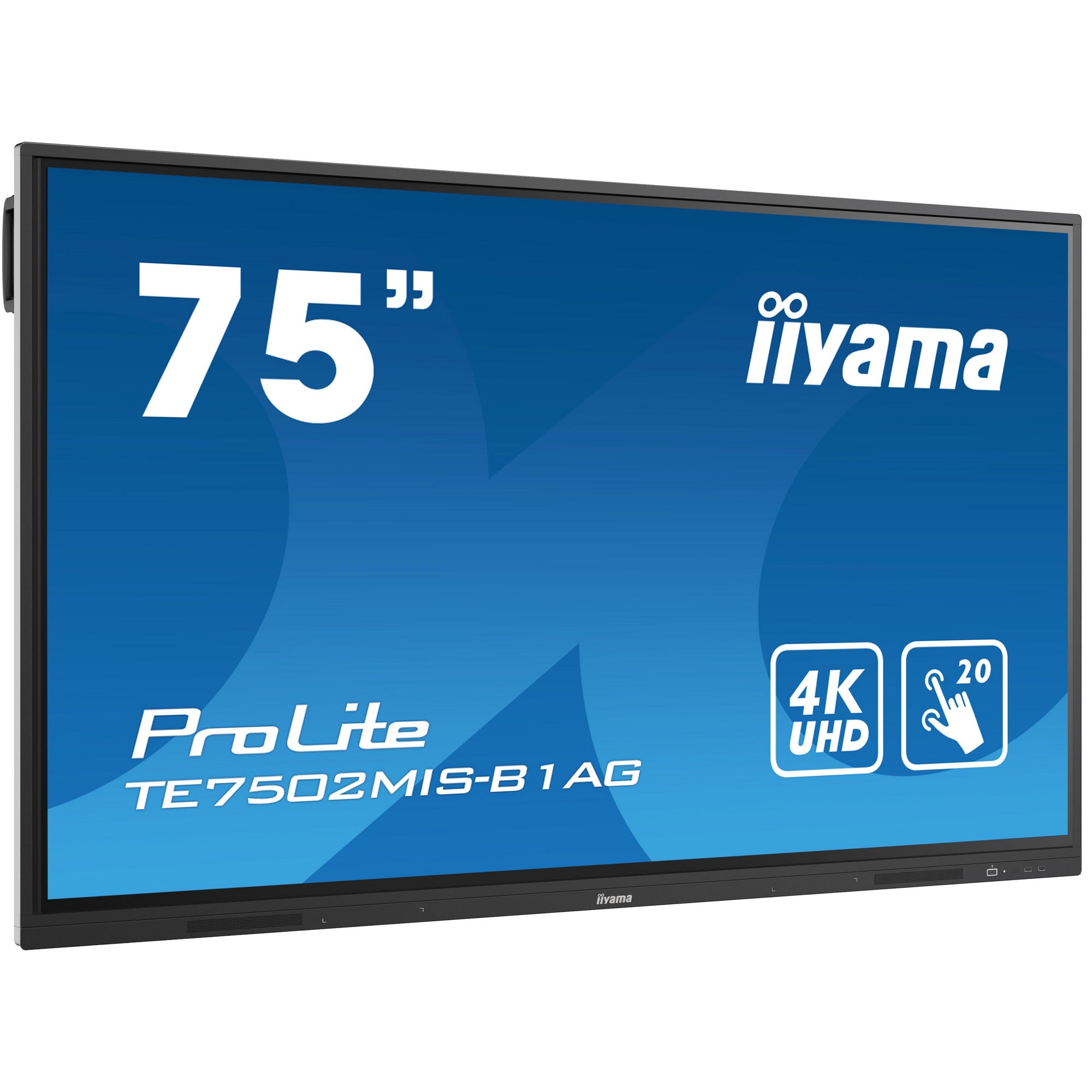 Iiyama ProLite TE7502MIS-B1AG 75’’ Interactive  4K UHD LCD Touchscreen with Integrated Whiteboard Software