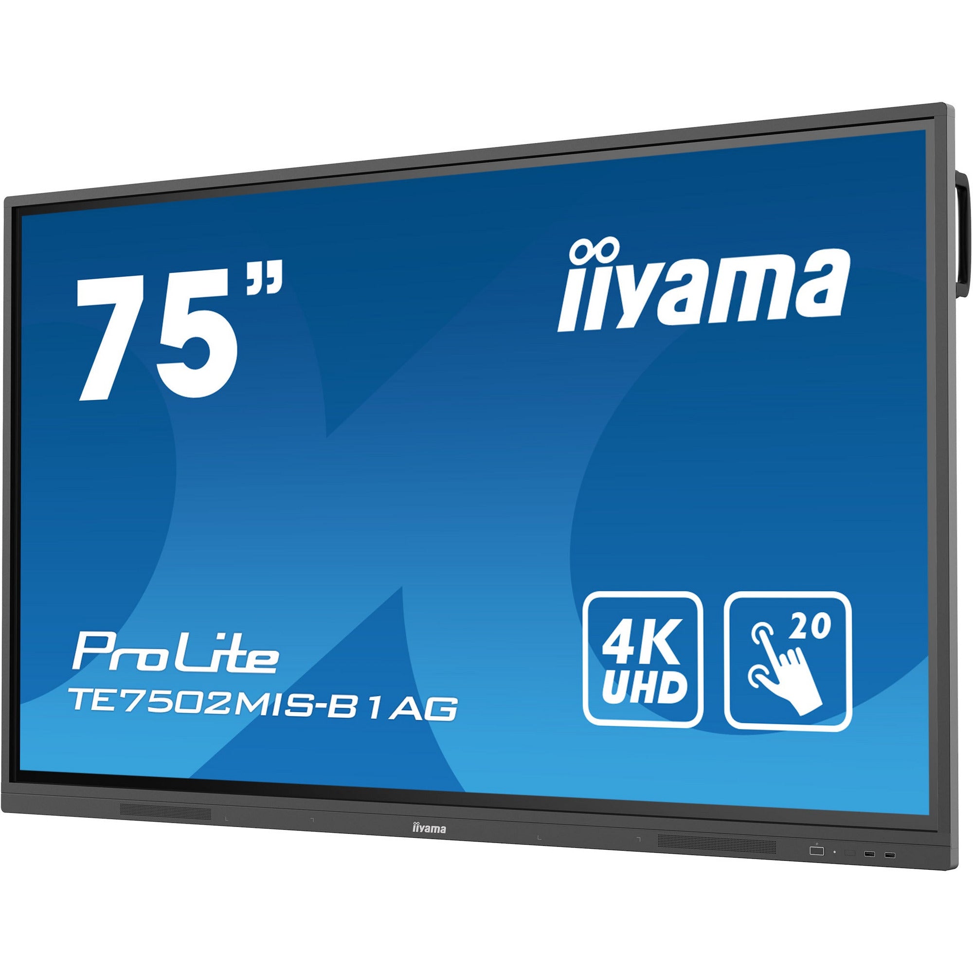Iiyama ProLite TE7502MIS-B1AG 75’’ Interactive  4K UHD LCD Touchscreen with Integrated Whiteboard Software