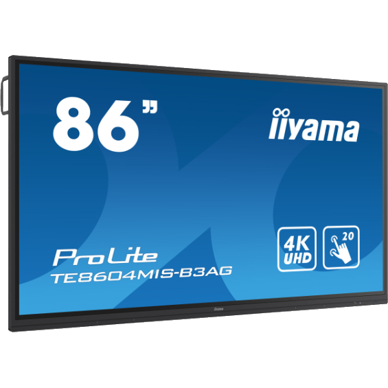 Iiyama ProLite TE8604MIS-B3AG 86" Interactive  4K UHD LCD Touchscreen with Integrated Whiteboard Software