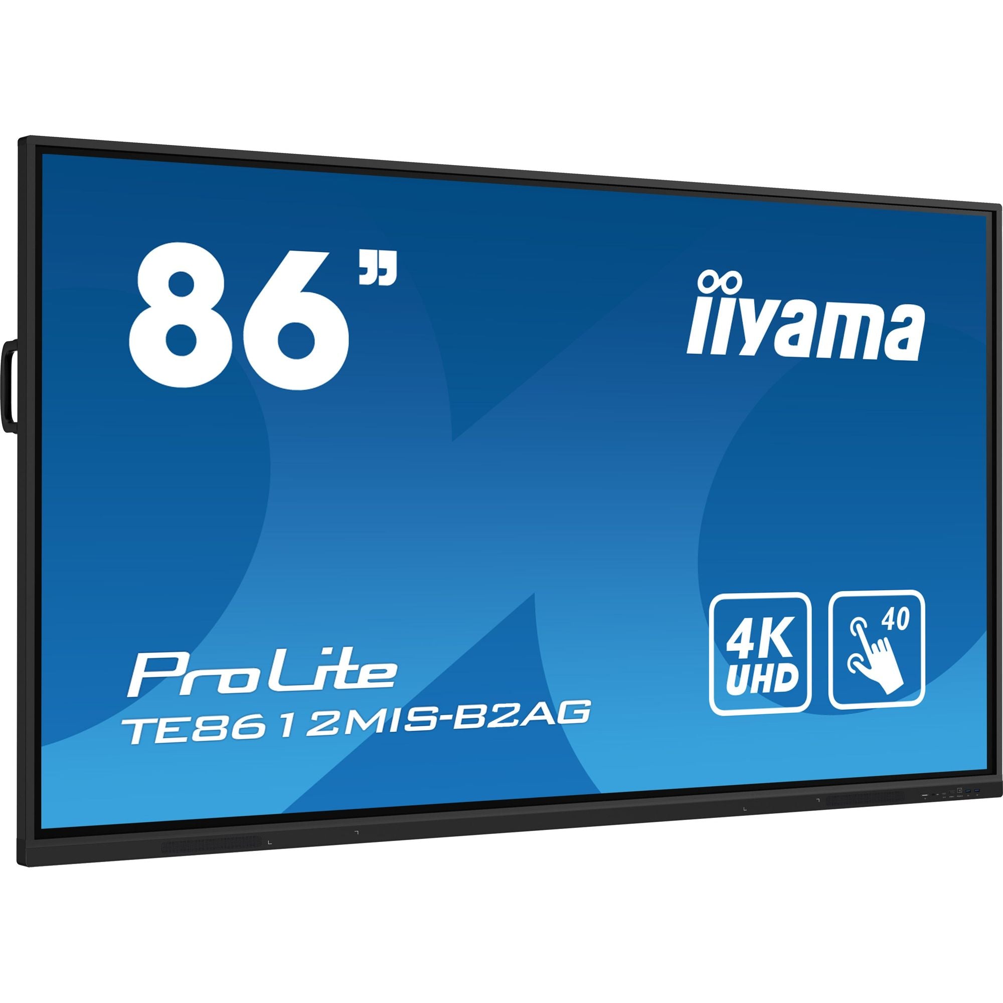Iiyama ProLite TE8612MIS-B2AG 86" Interactive 4K UHD Touchscreen with User Profiles Software