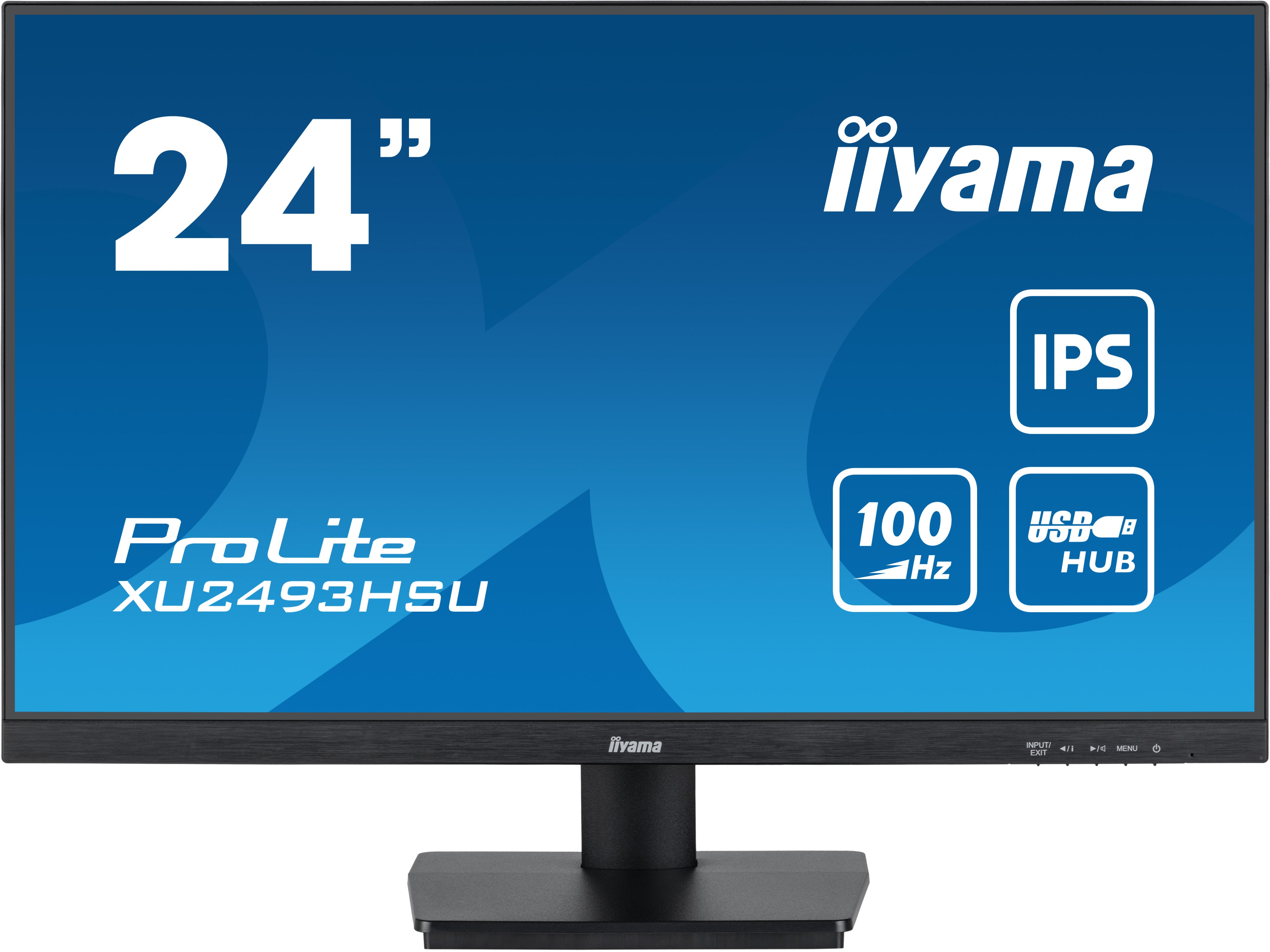 iiyama ProLite XU2493HSU-B6 24” IPS Display with USB hub and 100Hz refresh rate