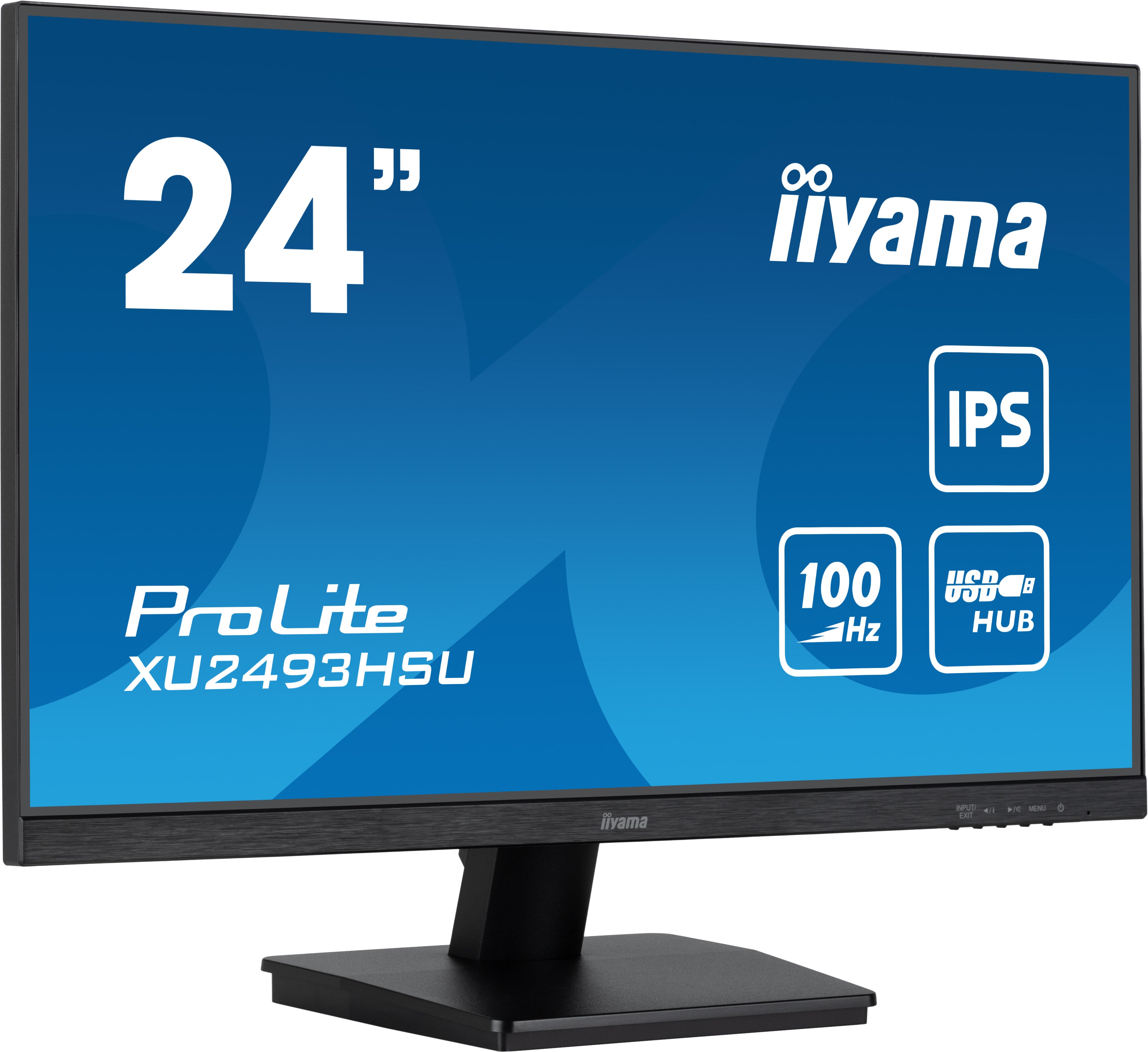iiyama ProLite XU2493HSU-B6 24” IPS Display with USB hub and 100Hz refresh rate