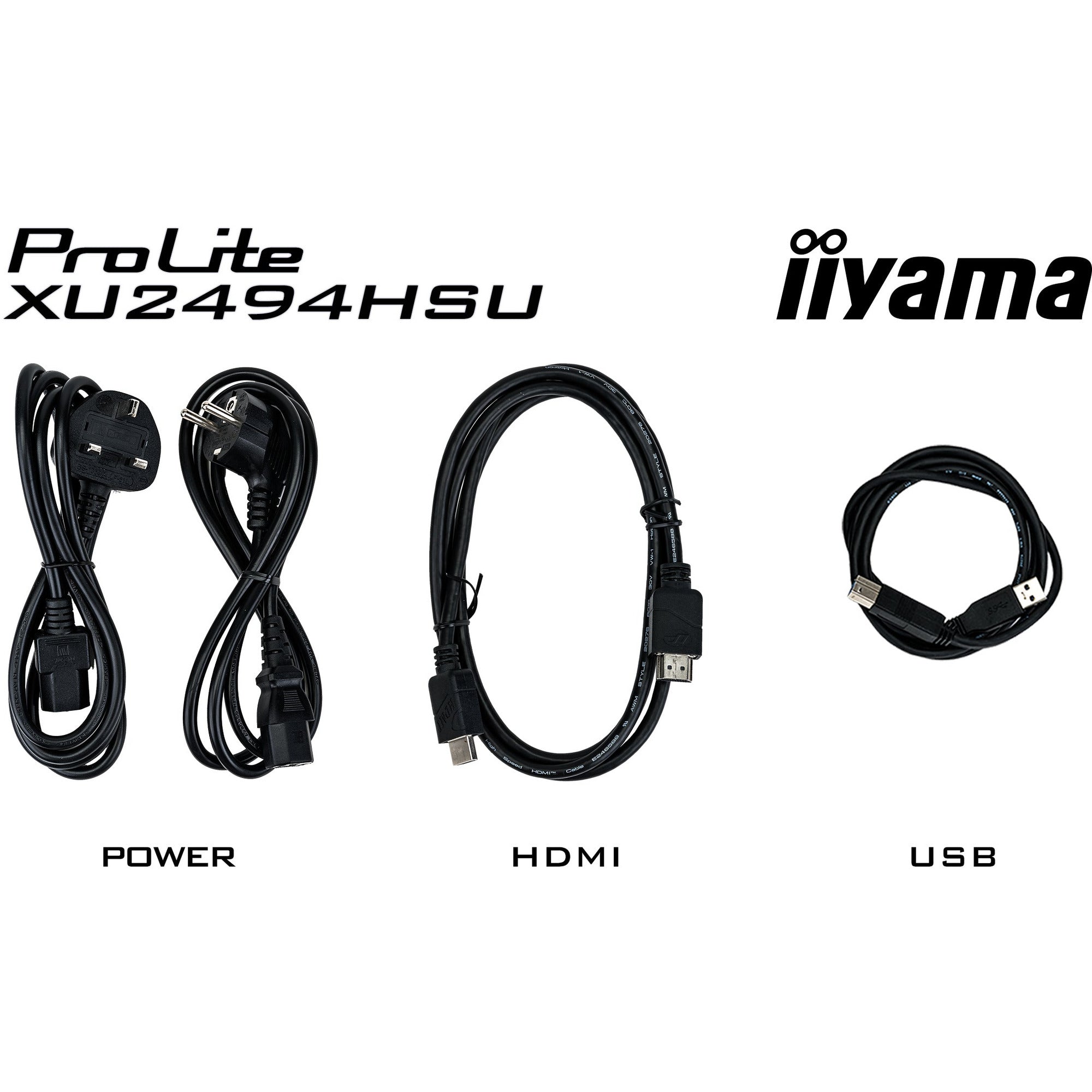 Iiyama ProLite XU2494HSU-B2 24” Full HD VA monitor with Fixed Stand