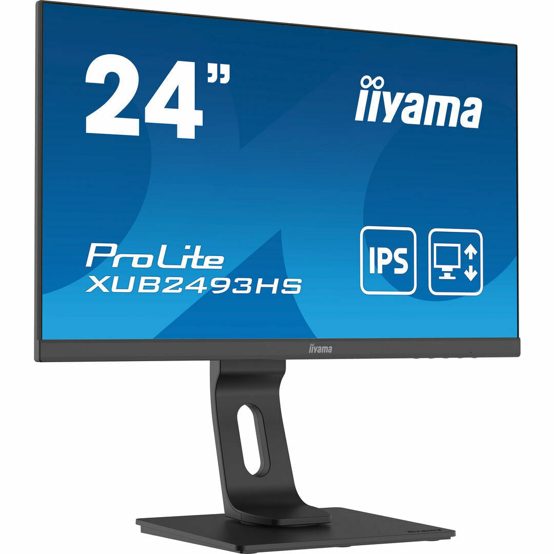 iiyama ProLite XUB2493HS-B5 24" IPS LCD Monitor with Height Adjust Stand