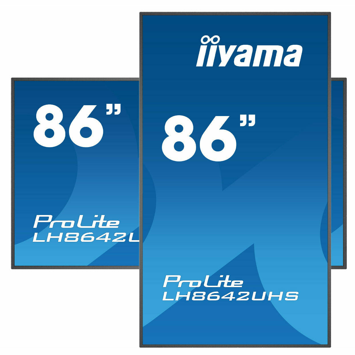 iiyama ProLite LH8642UHS-B3 86" IPS 4K LFD 18/7 with Android 8.0 and iiyama N-sign integrated Signage Platform