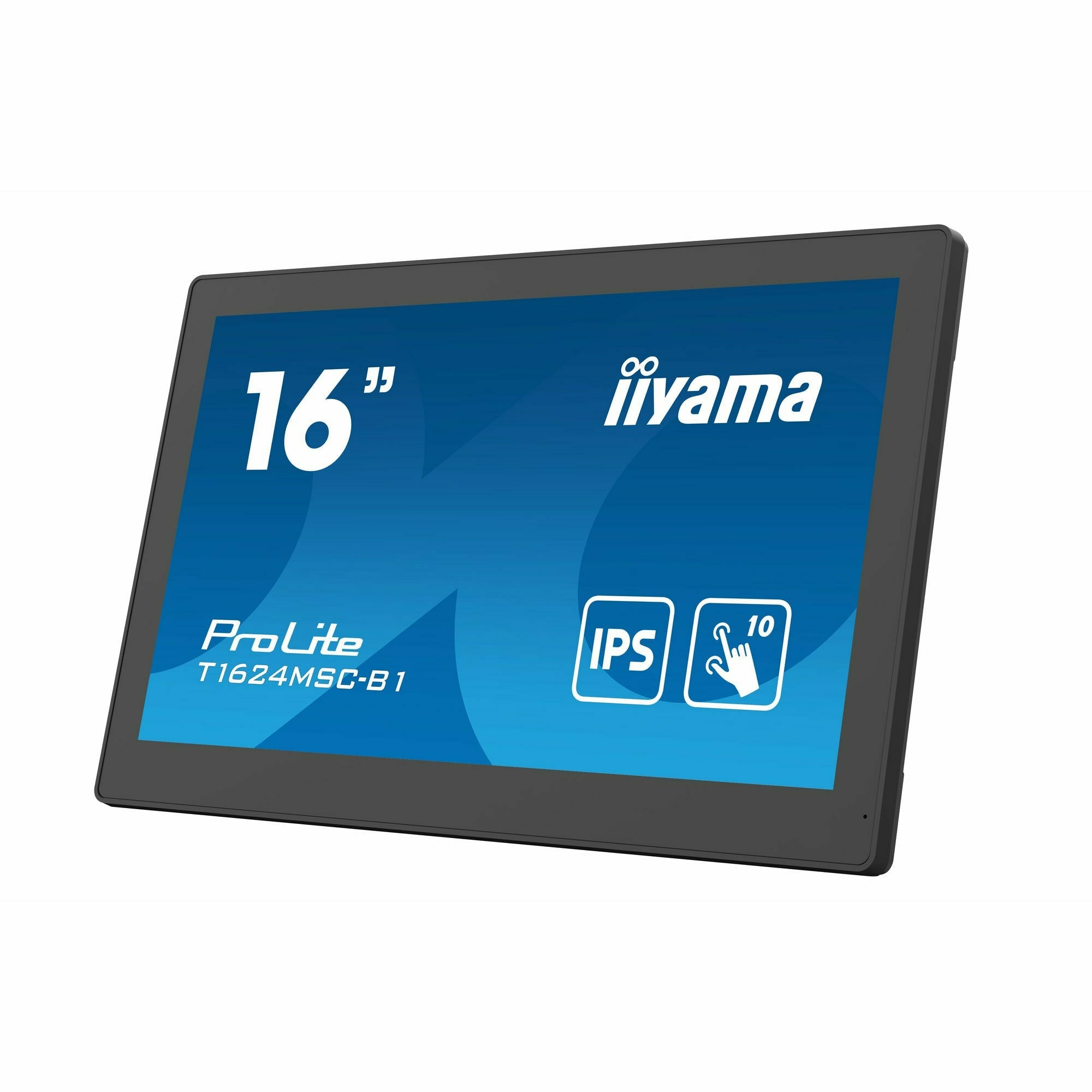 iiyama ProLite T1624MSC-B1 15.6” Full HD 10pt PCAP Touch Screen with Integrated Media Player and Kick Stand