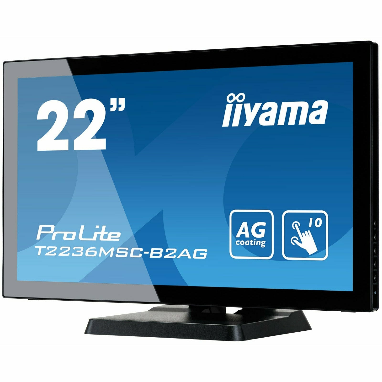 iiyama ProLite T2236MSC-B2AG 22" 10 point Touch Screen with Edge-To-Edge Glass and Anti Glare Coating