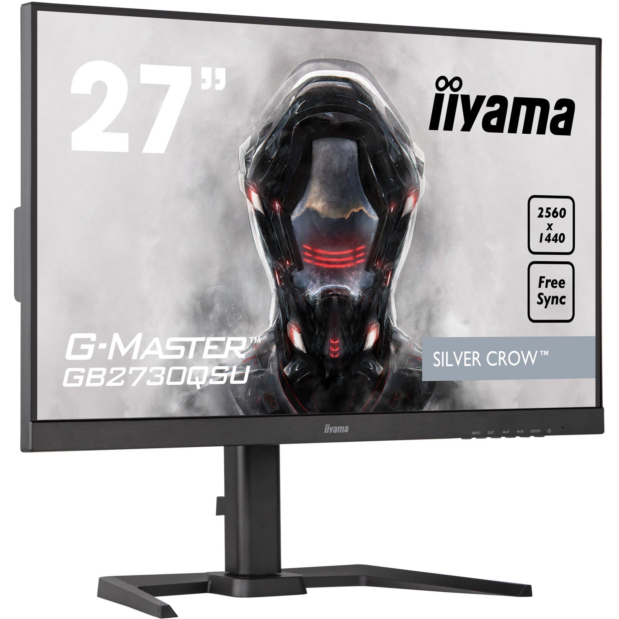 iiyama ProLite GB2730QSU-B5 27" 2560x1440 1ms Silver Crow Gaming Monitor with Height Adjust Stand