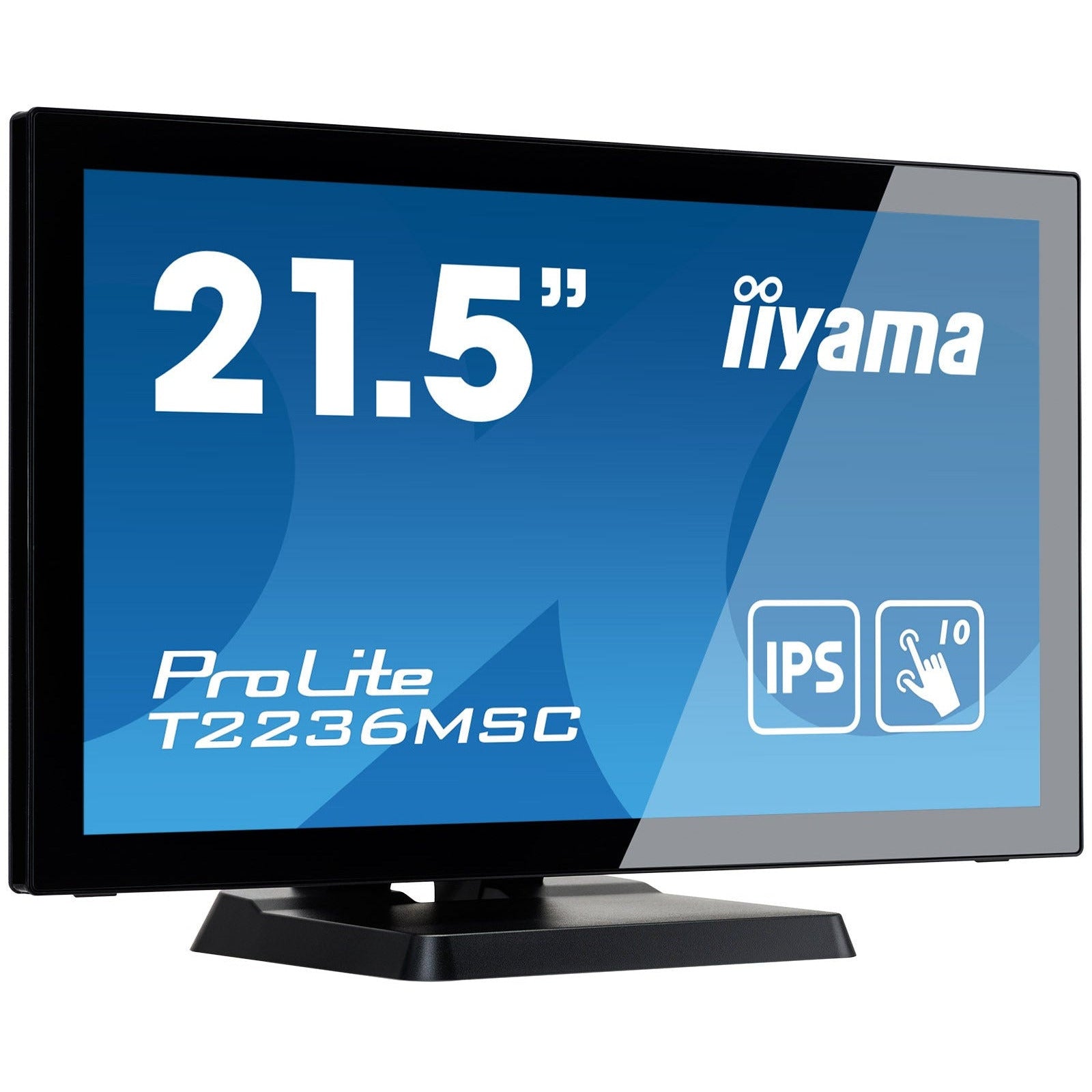 iiyama ProLite T2236MSC-B3 22" 10 point Touch Screen with edge-to-edge glass and AMVA panel
