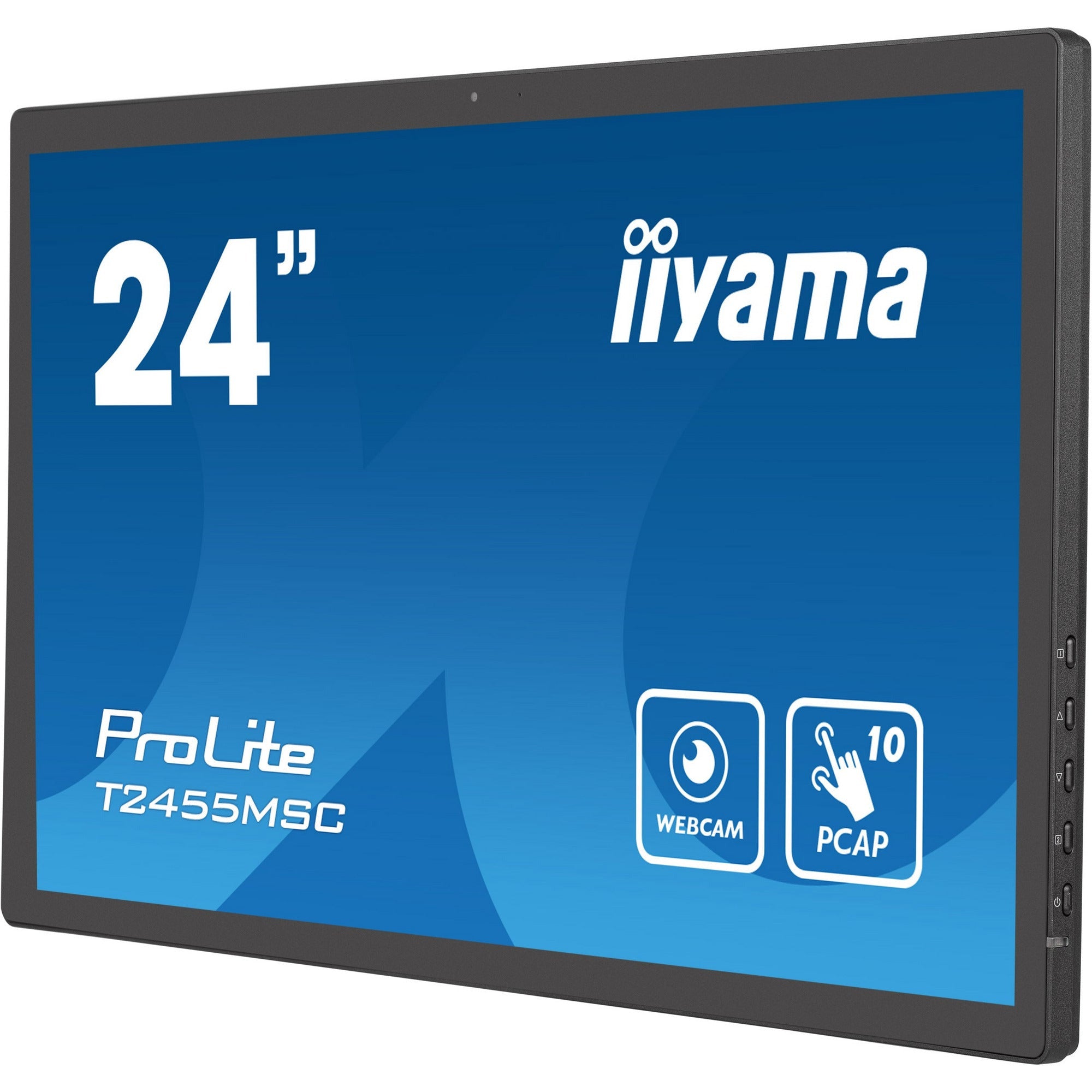 Iiyama ProLite T2455MSC-B1 24" Edge-to-Edge PCAP Touchscreen with Integrated Webcam