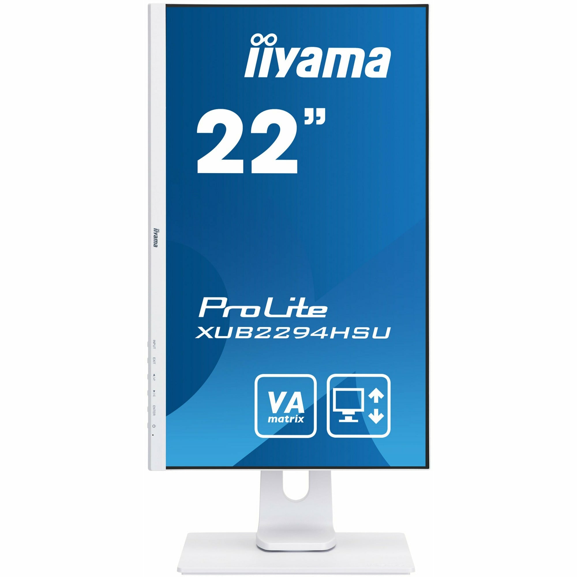 iiyama ProLite XUB2294HSU-W1 22" LCD HD Monitor in White