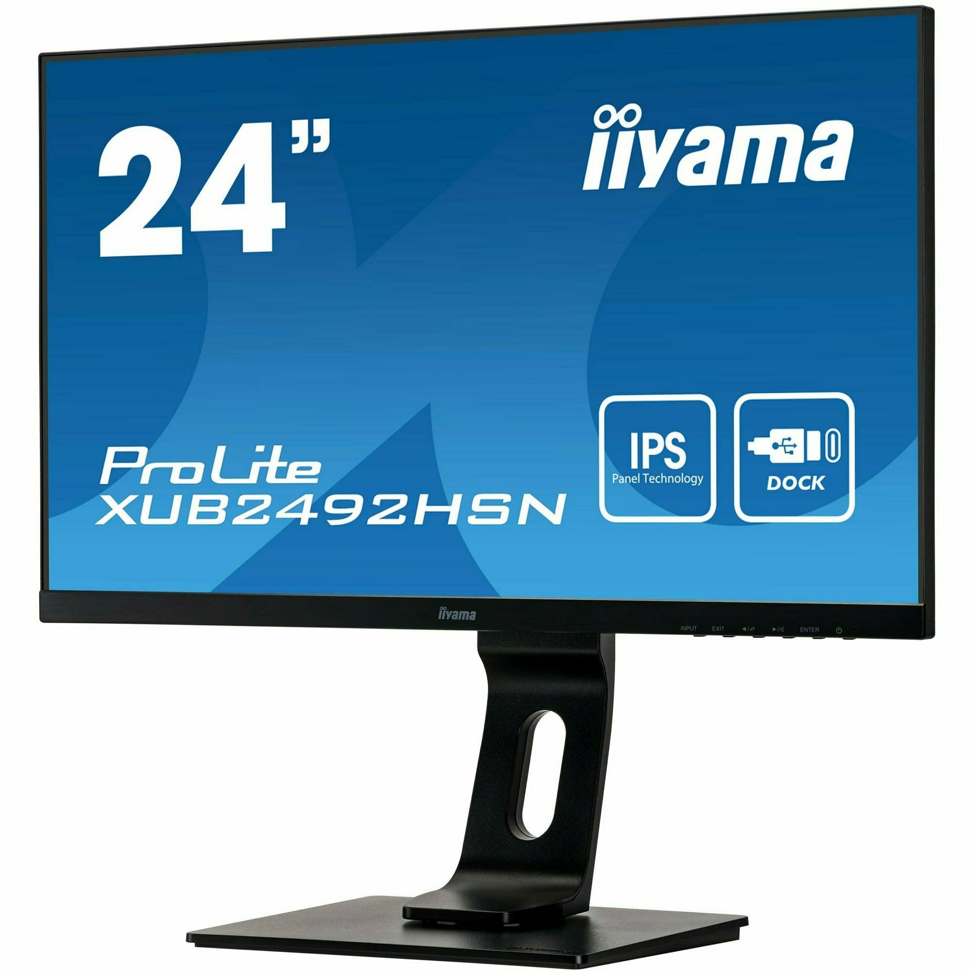 iiyama Prolite XUB2492HSN-B1 24'' IPS Display with USB-C dock