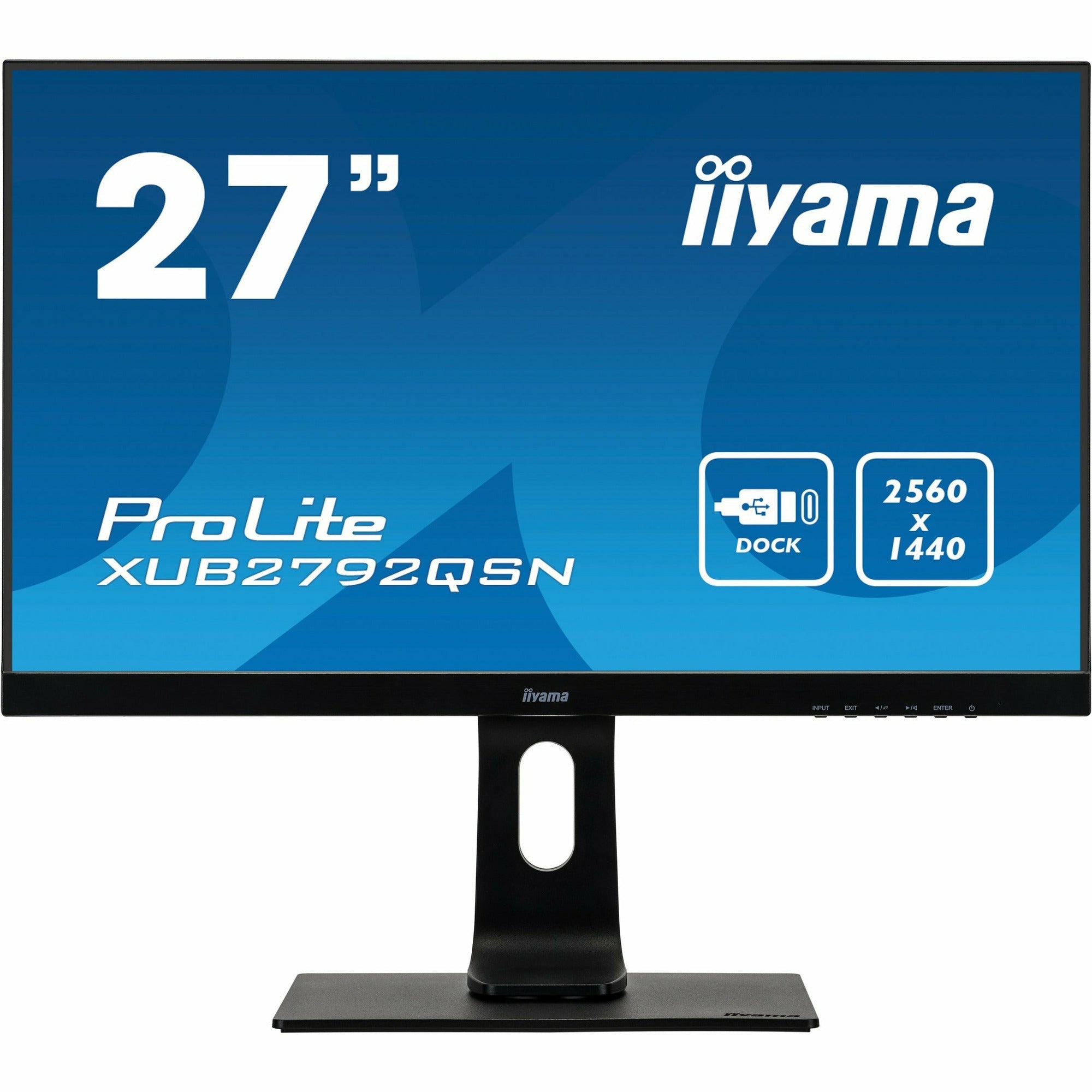 iiyama Prolite XUB2792QSN-B1 27’’ WQHD IPS Display with USB-C dock