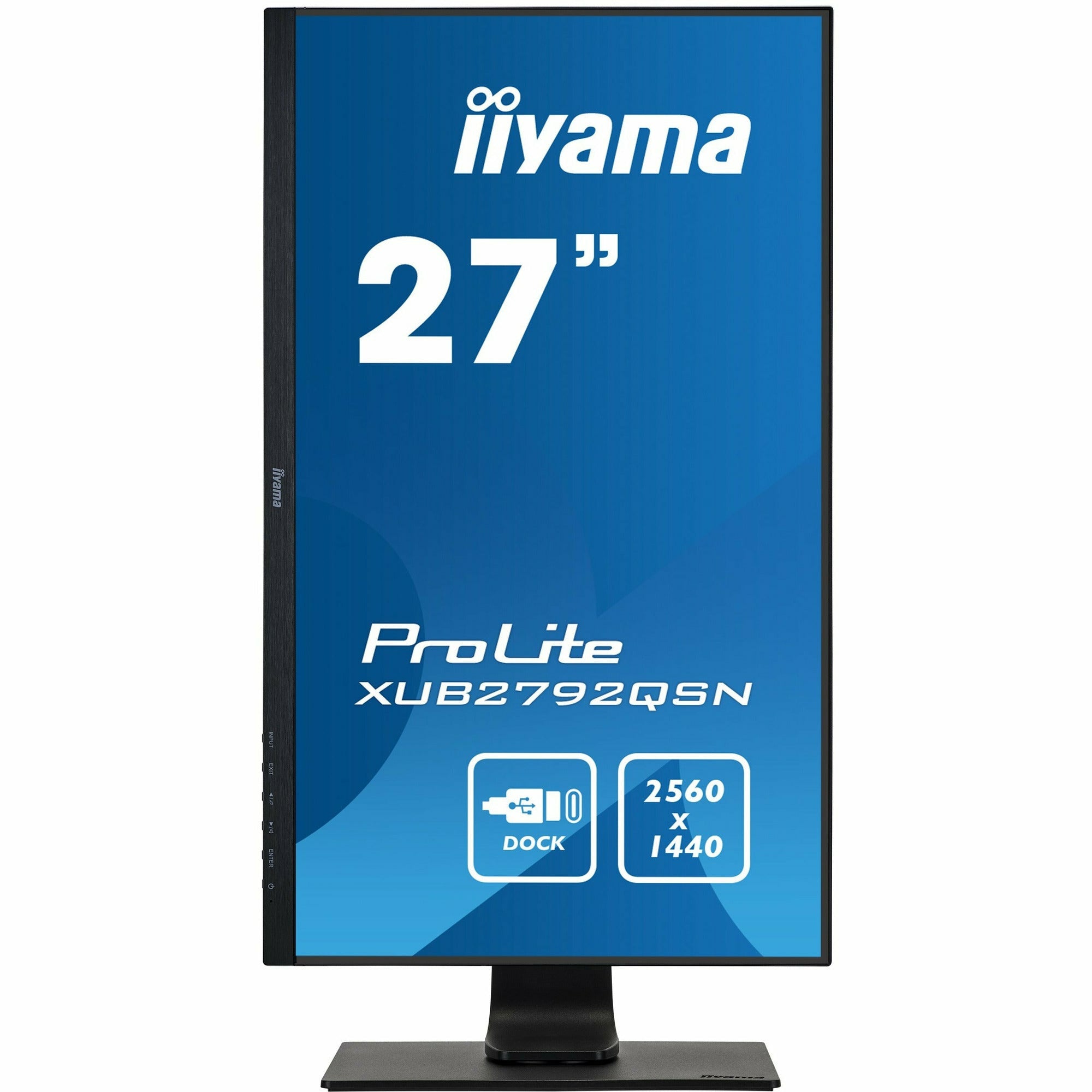 iiyama Prolite XUB2792QSN-B1 27'' WQHD IPS Display with USB-C dock