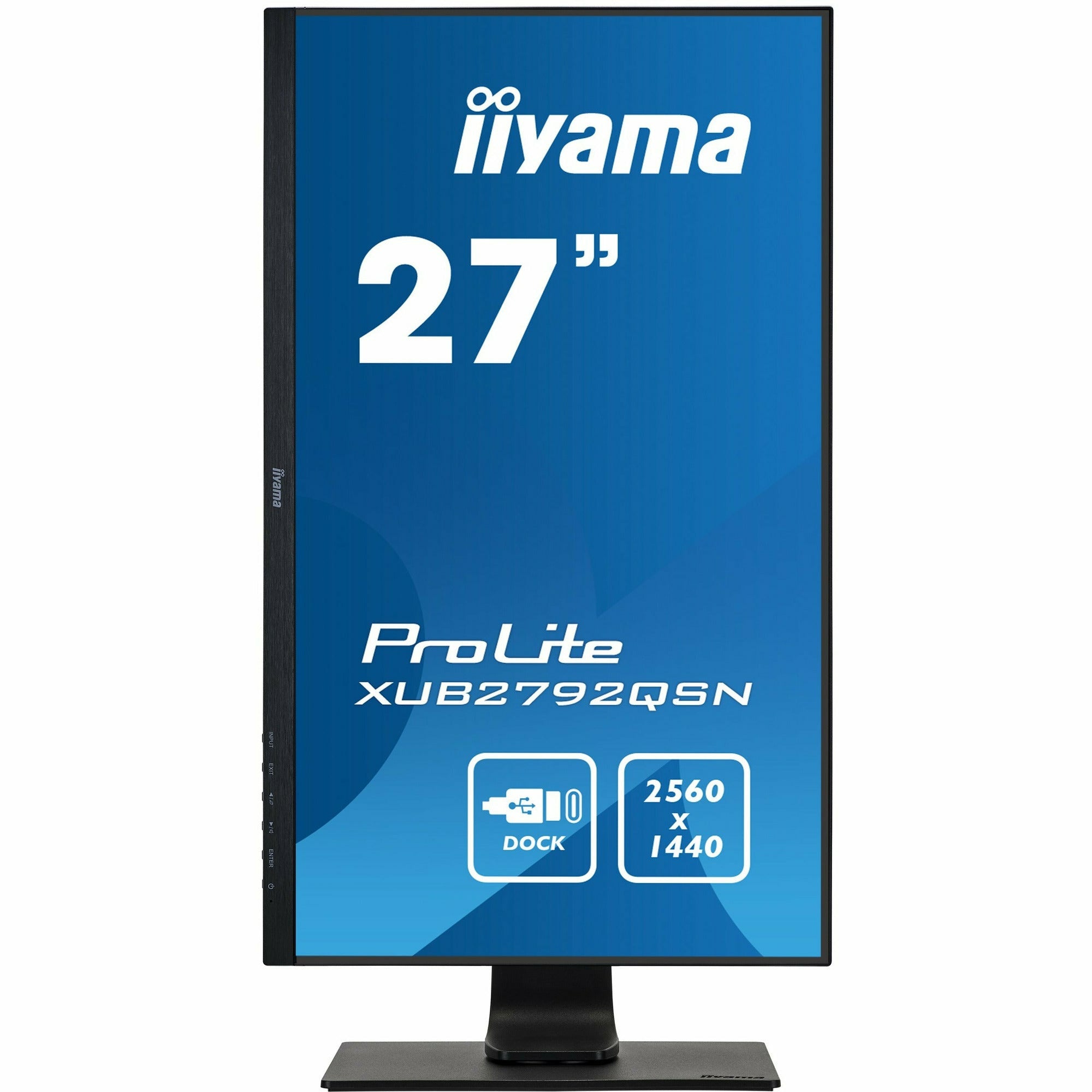 iiyama Prolite XUB2792QSN-B1 27’’ WQHD IPS Display with USB-C dock