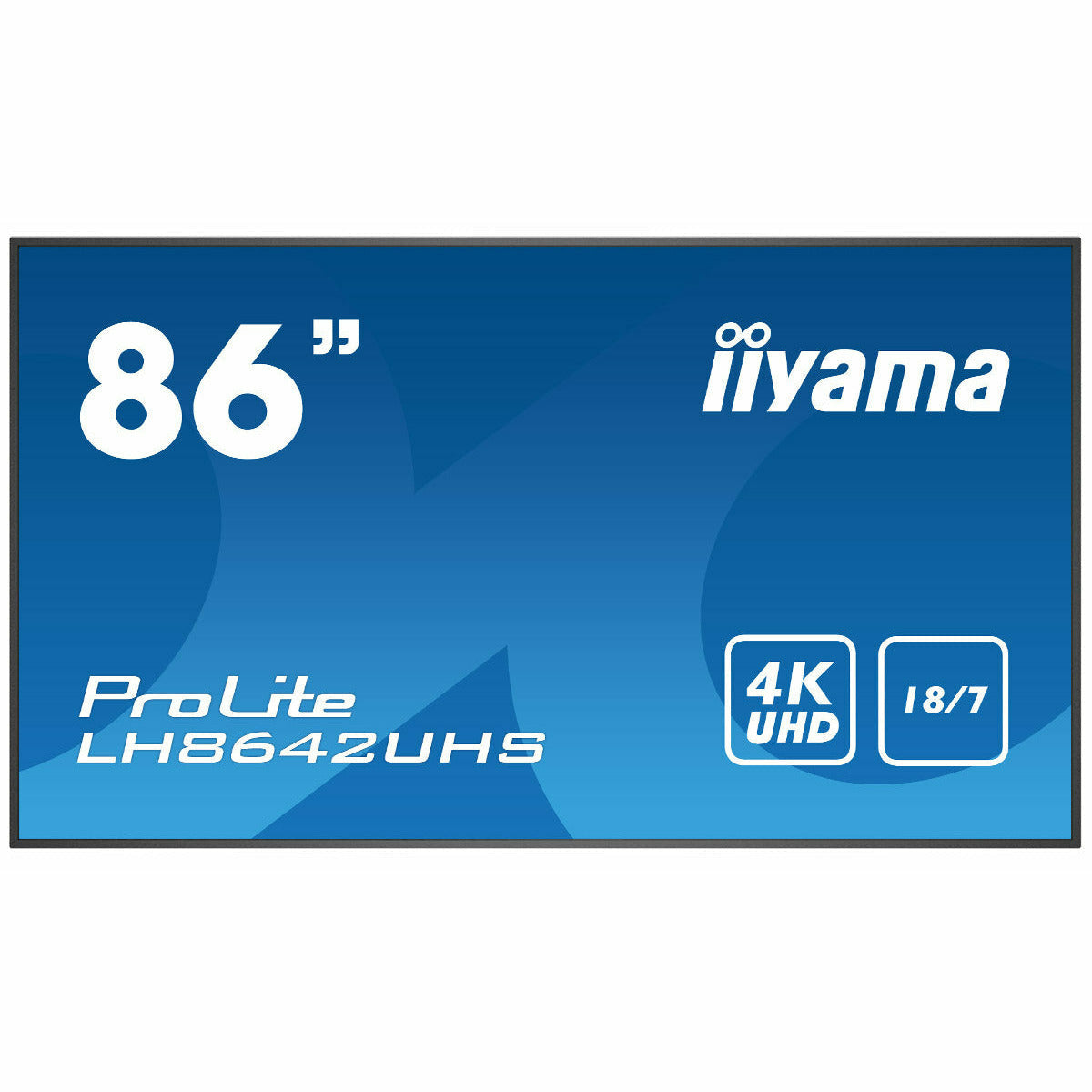 iiyama ProLite LH8642UHS-B3 86" IPS 4K LFD 18/7 with Android 8.0 and iiyama N-sign integrated Signage Platform