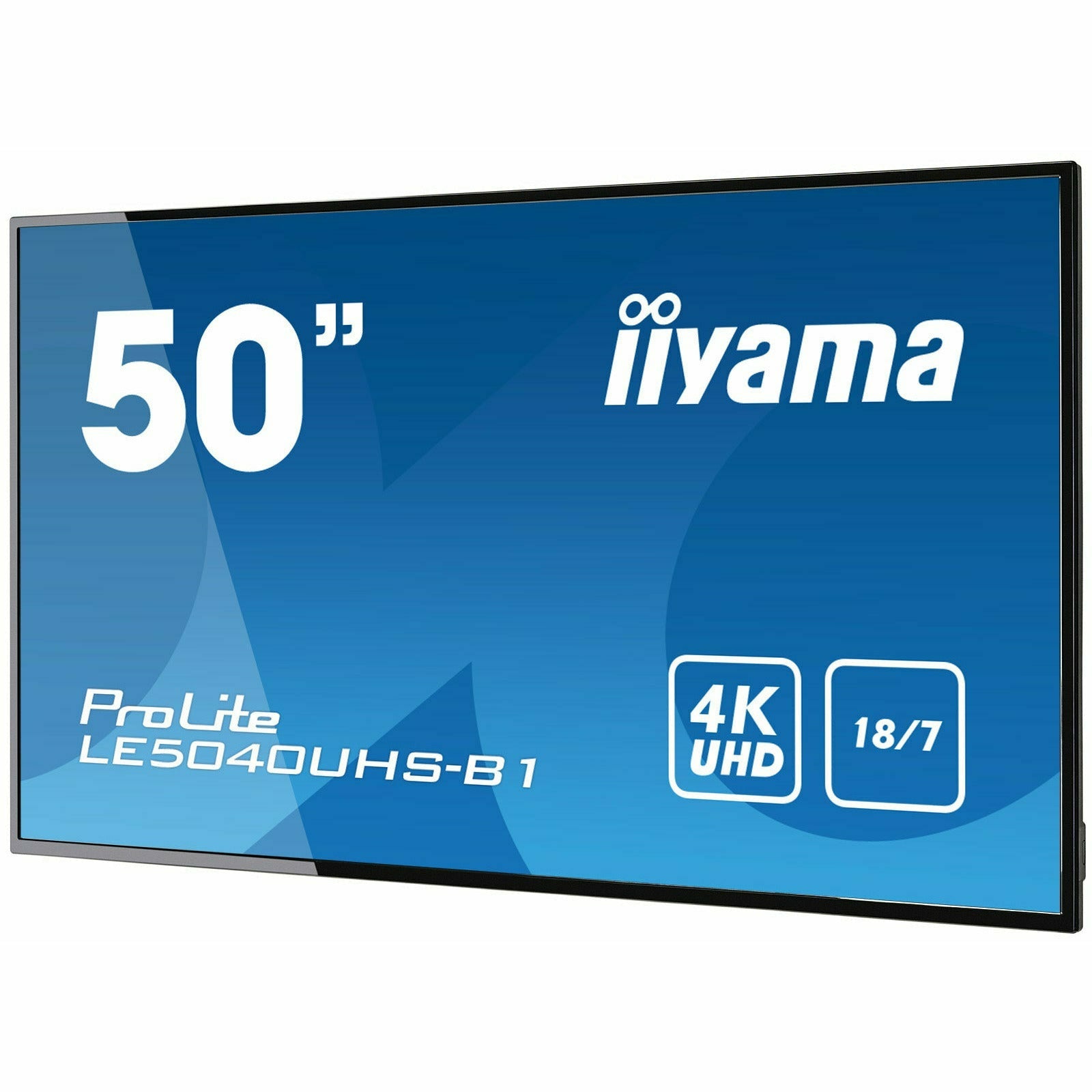 iiyama ProLite LE5040UHS-B1 50" Professional Digital Signage display with a 18/7 operating time and a 4K UHD resolution