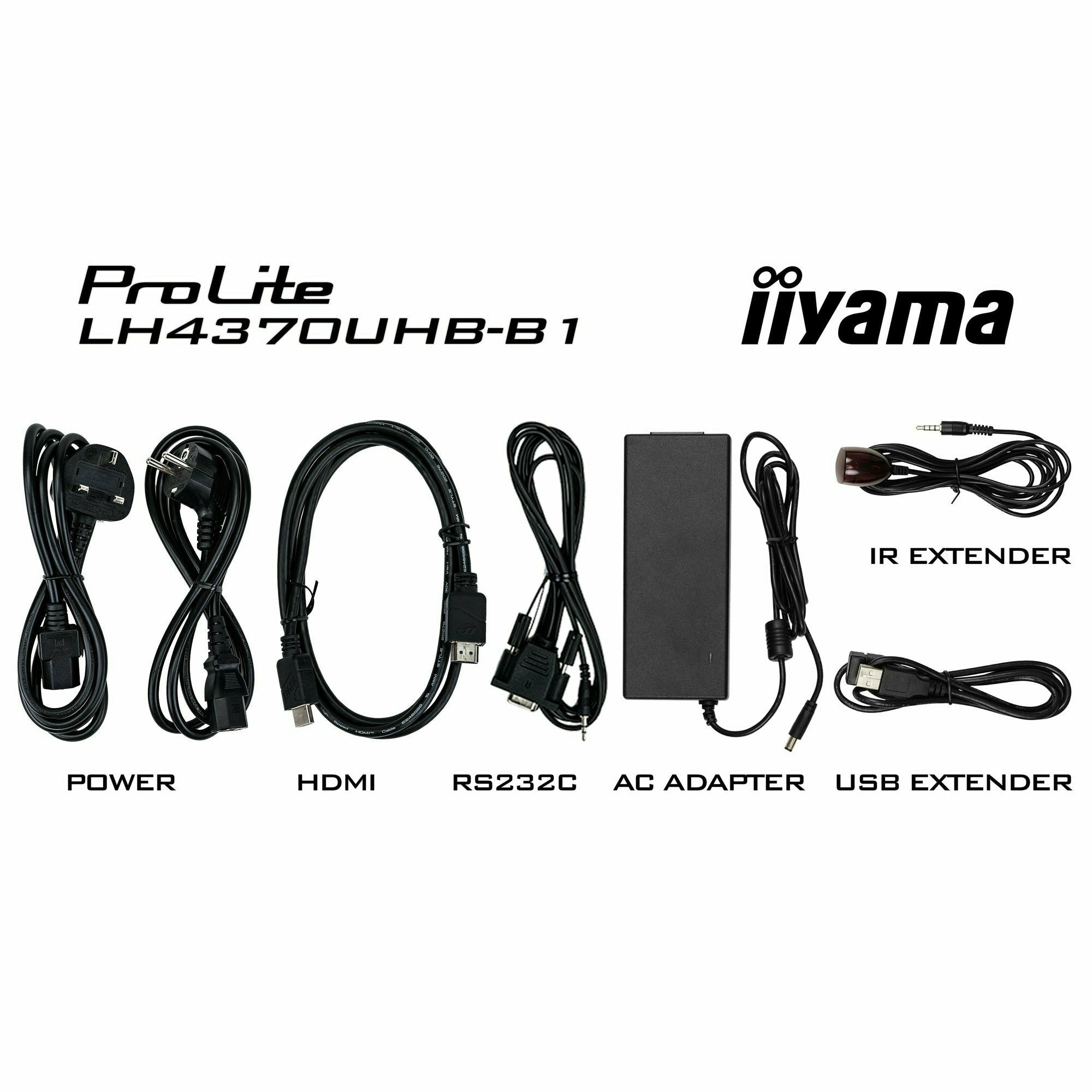 iiyama ProLite LH4370UHB-B1 43” Large Format Display with 24/7, 4K UHD