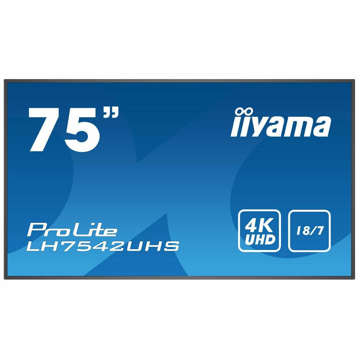 iiyama ProLite LH7542UHS-B3 75" IPS 4K LFD 18/7 with Android 8.0 and iiyama N-sign integrated Signage Platform